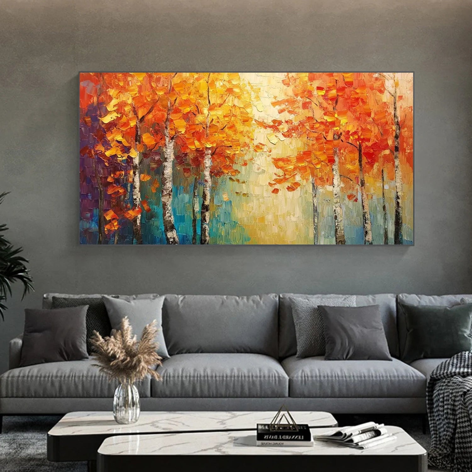 Flower & Tree Abstract Wall Art #ML188