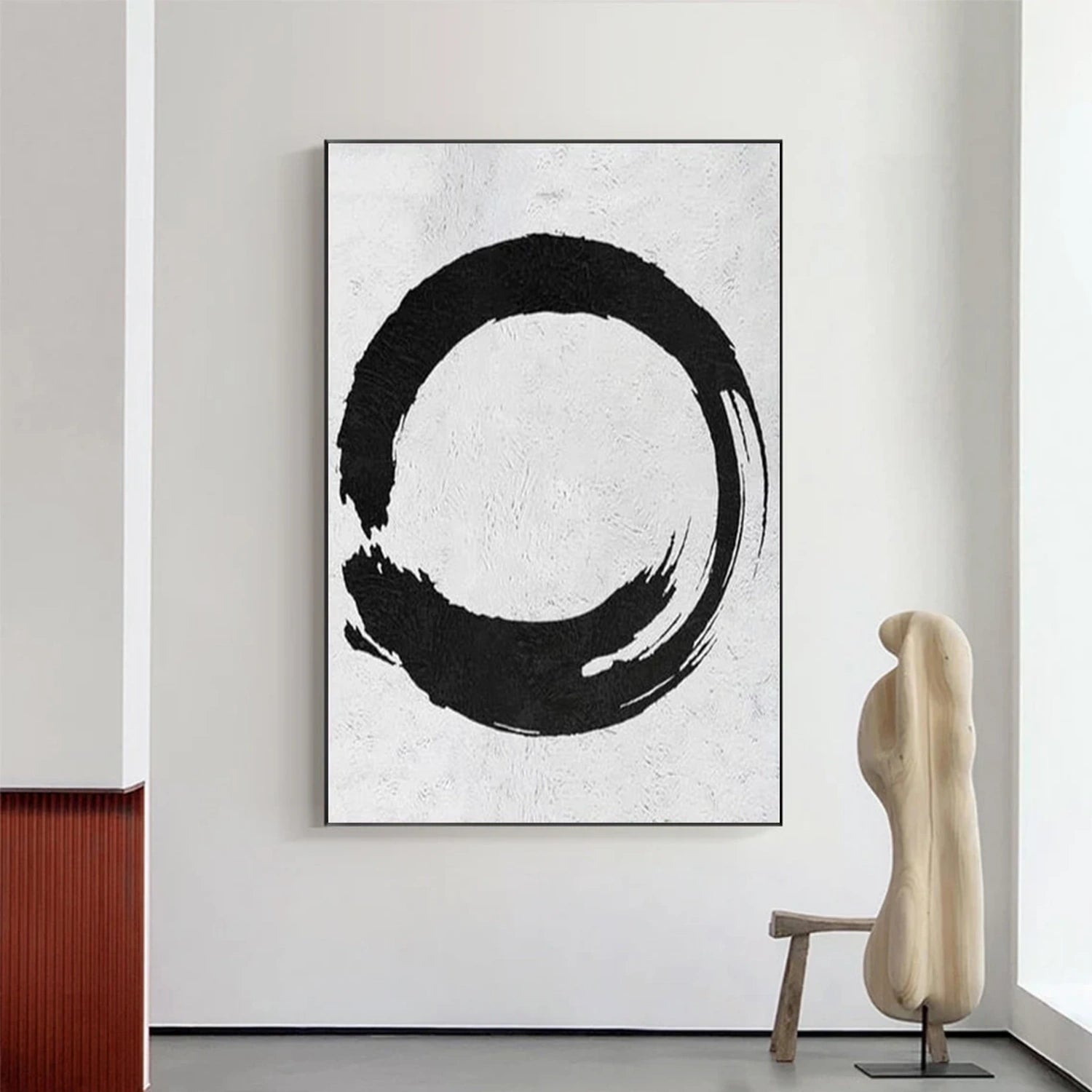 Black and White Minimalist Canvas Art #MZ113