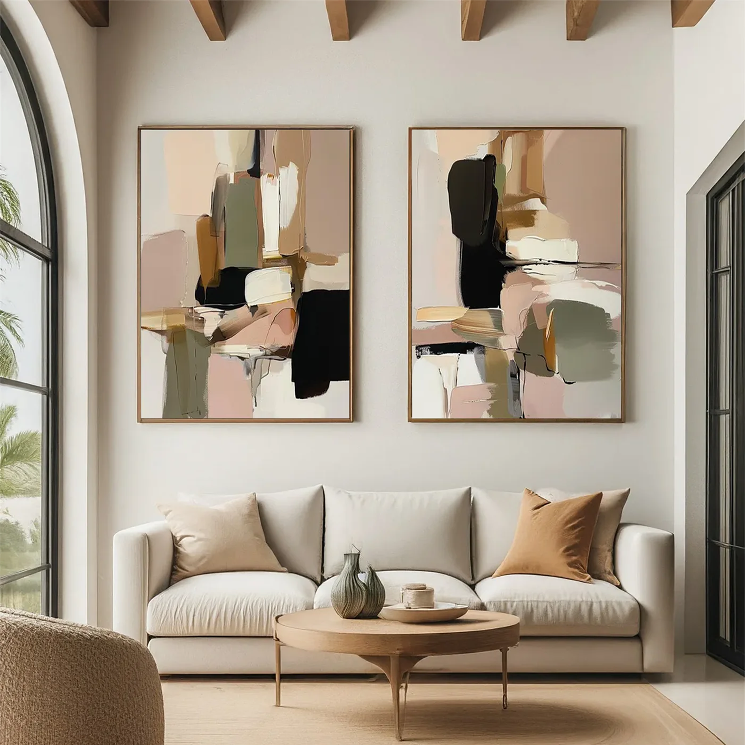 Abstract Canvas Art Set of 2 #WS662