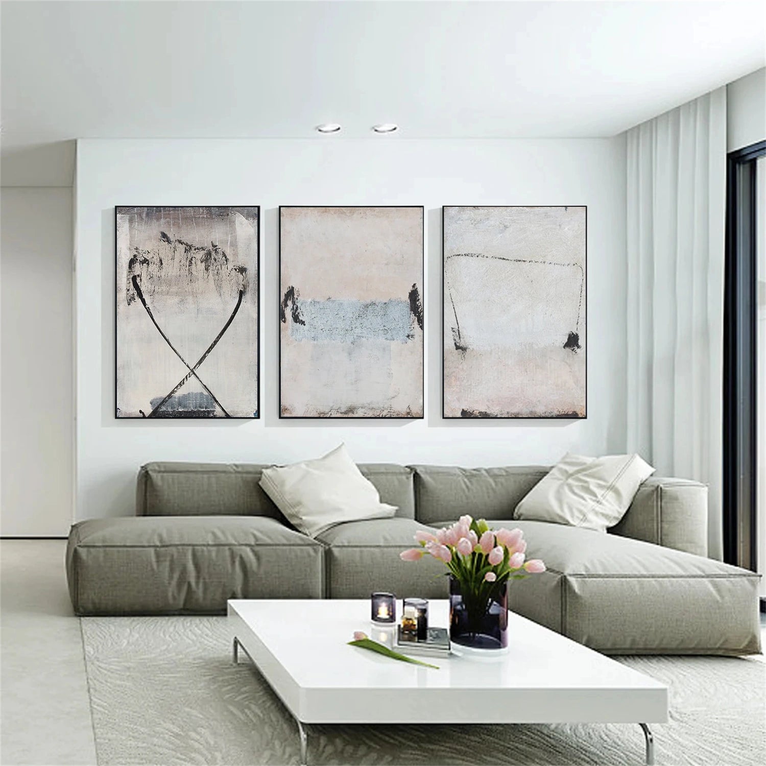 Wabi Sabi Canvas Art Set of 3 #WS685