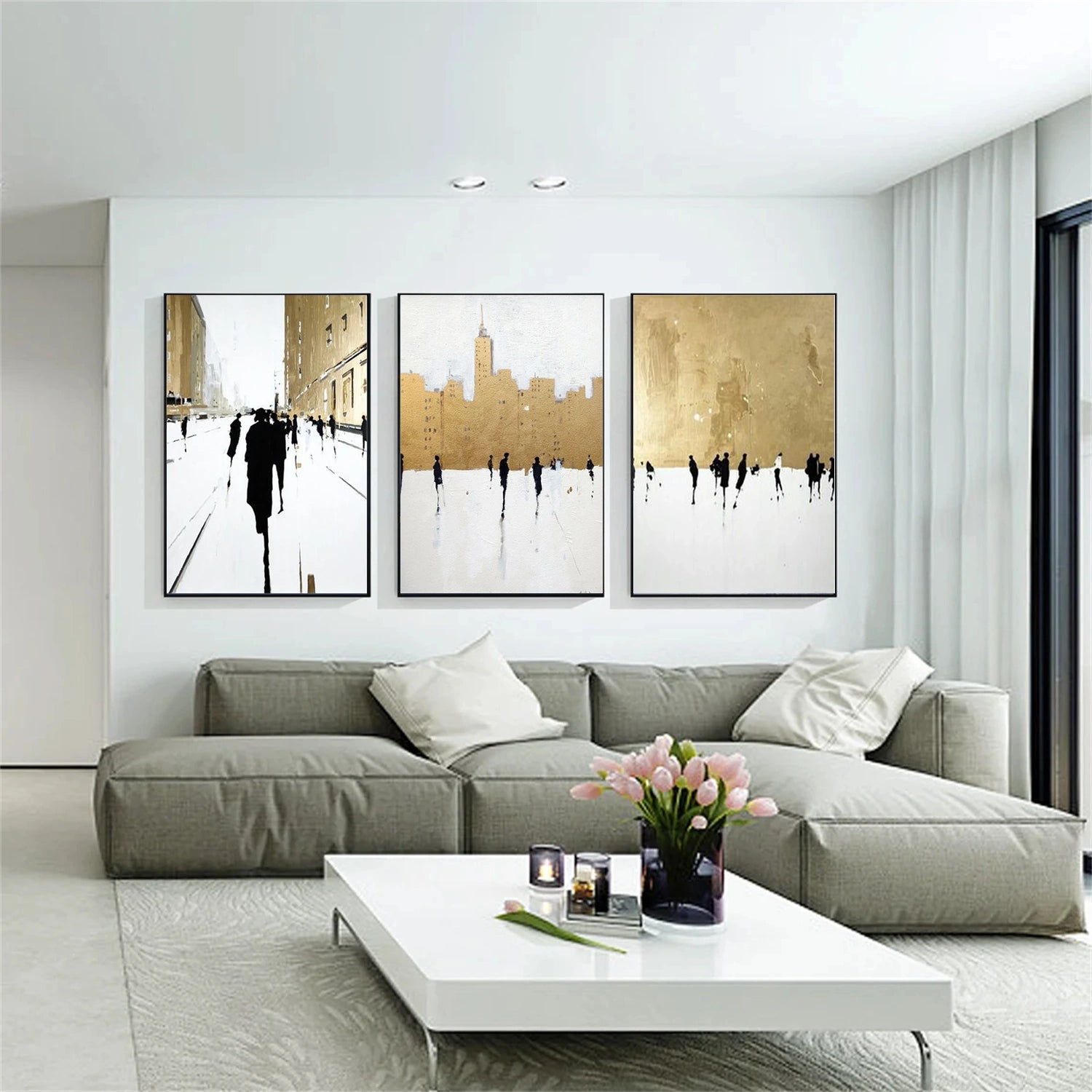 Abstract Portrait Wall Art Set of 3 #AP066