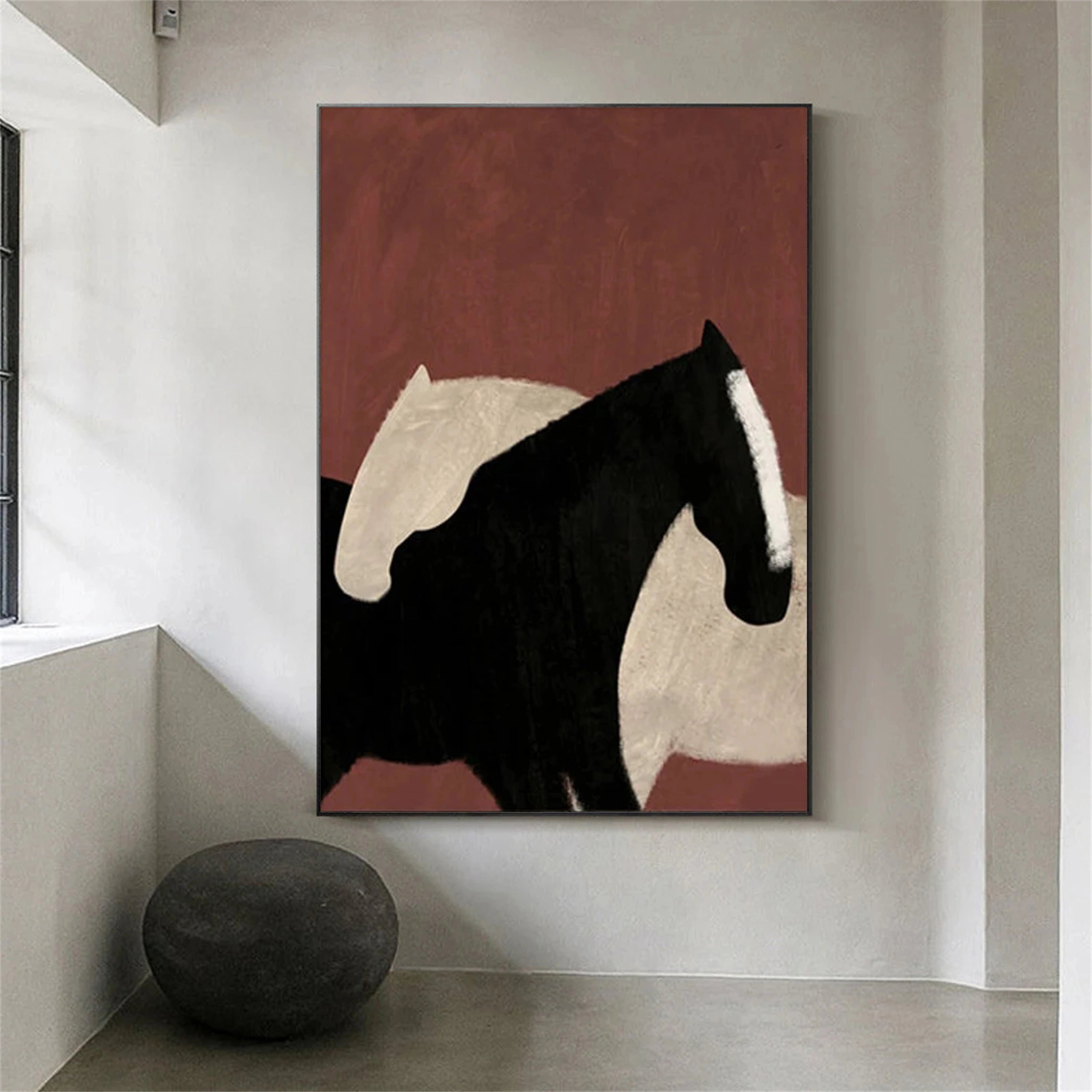 Colorful Horse Abstract Animal Wall Art #AL004