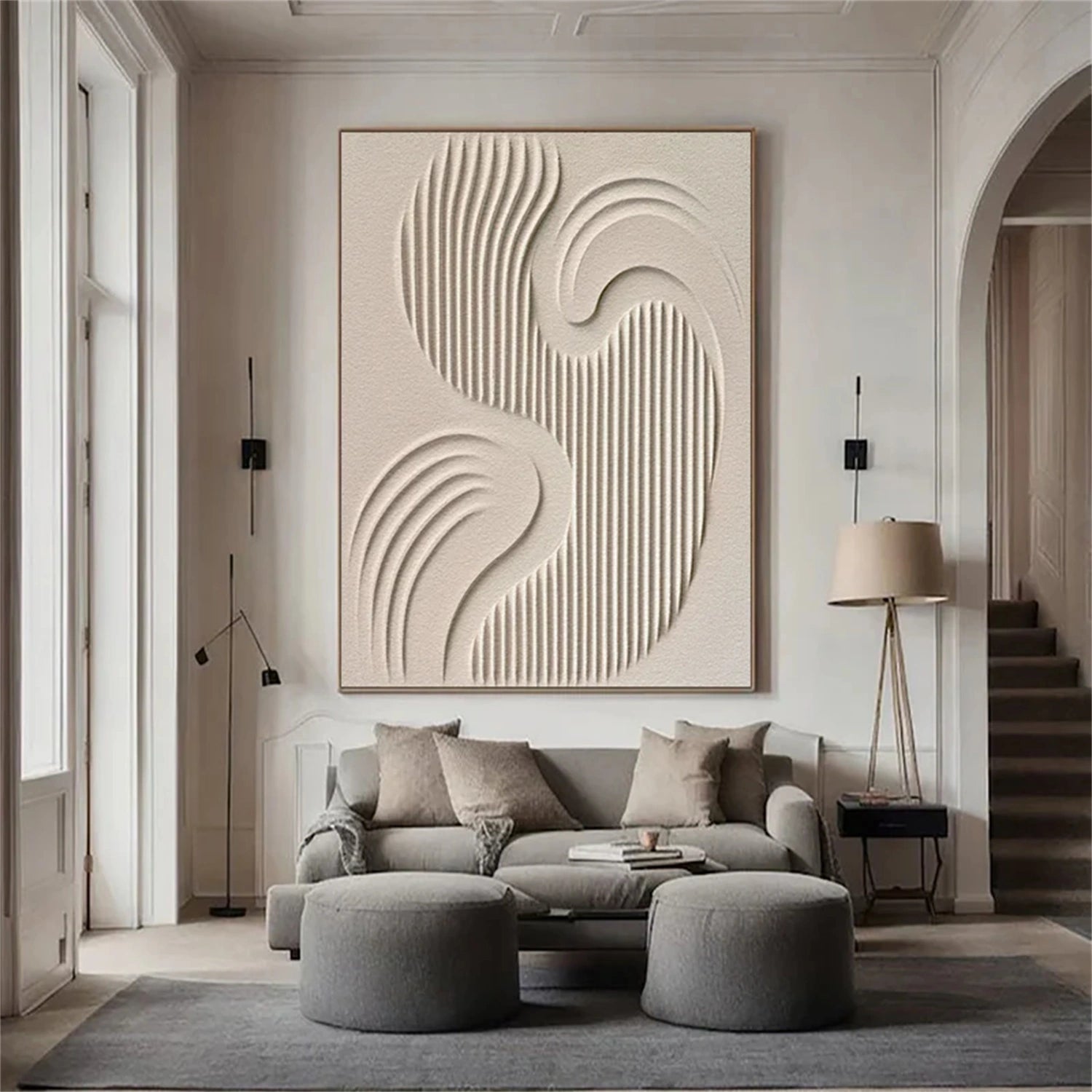 Minimalist Brown & Beige Art #MB009