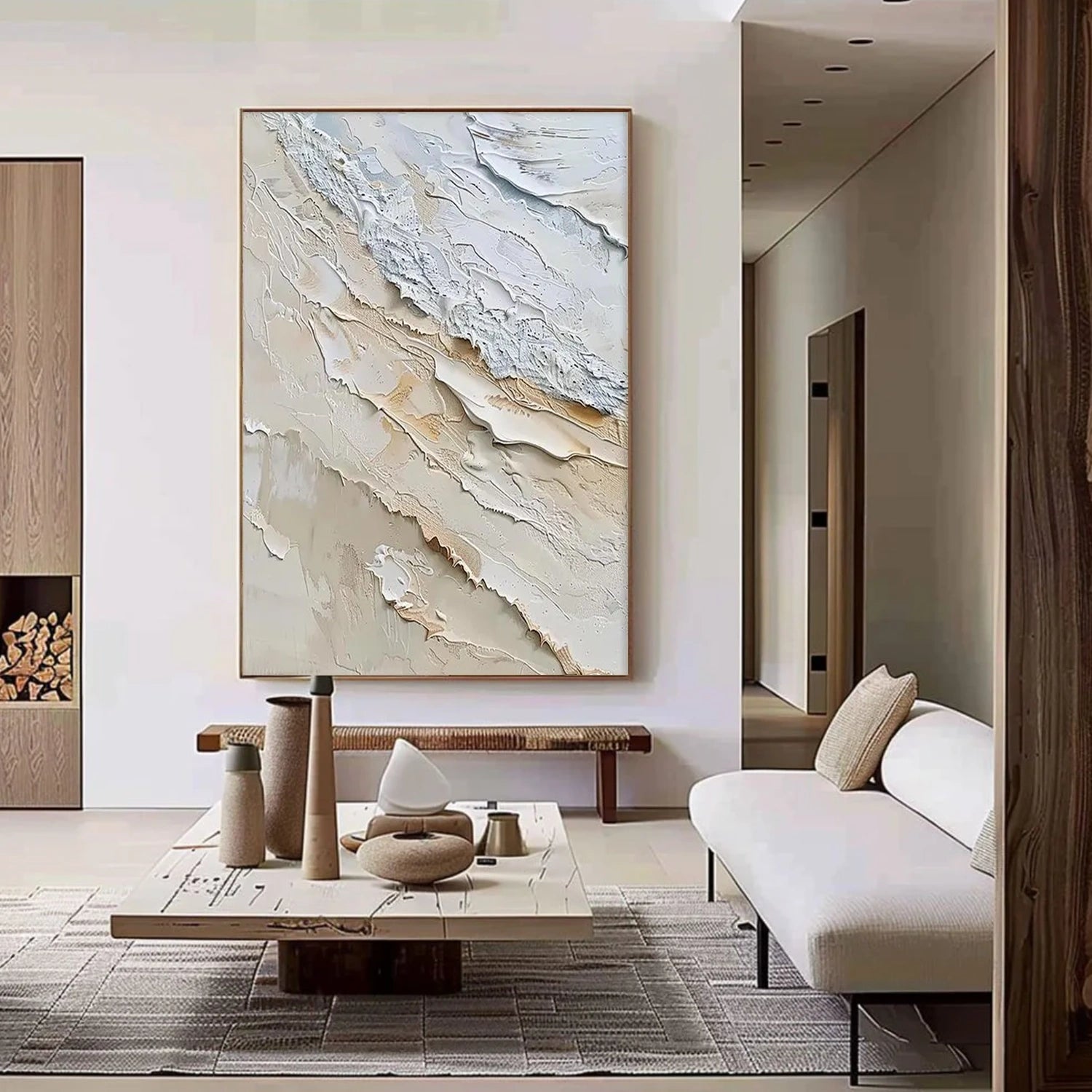 Sea & Sky Abstract Textured Wall Art #MS205