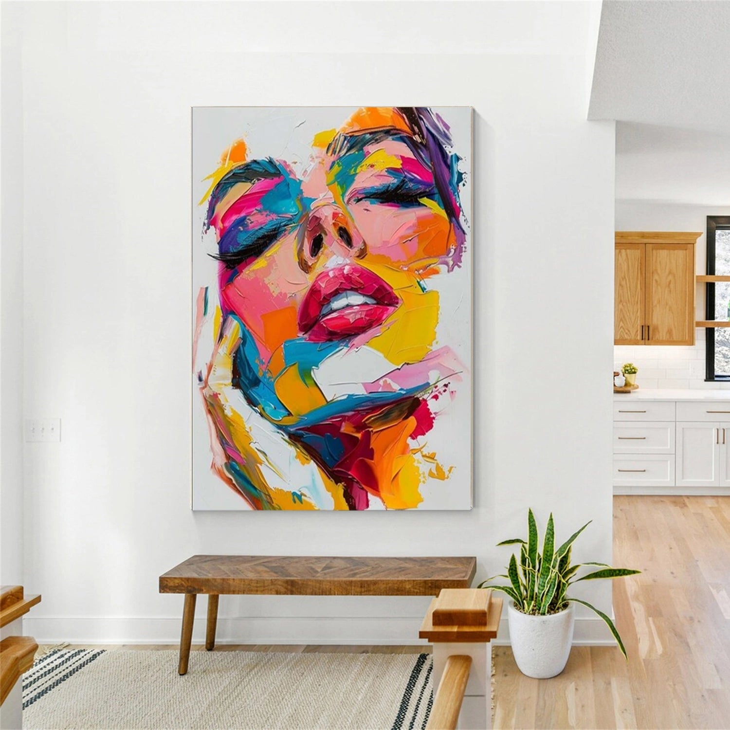 Abstract Portrait Colorful Painting #AP039