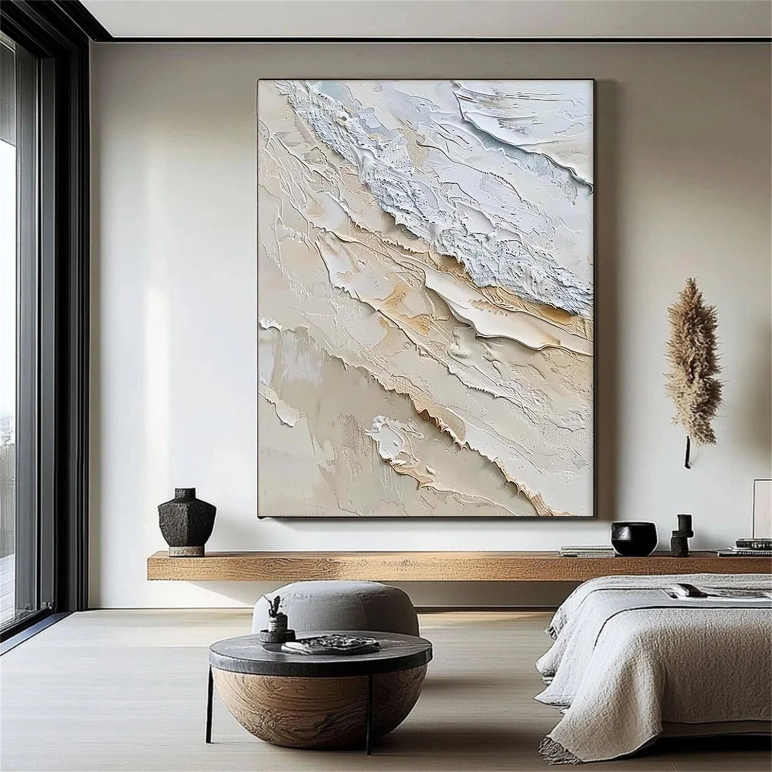 Sea & Sky Abstract Textured Wall Art #MS205