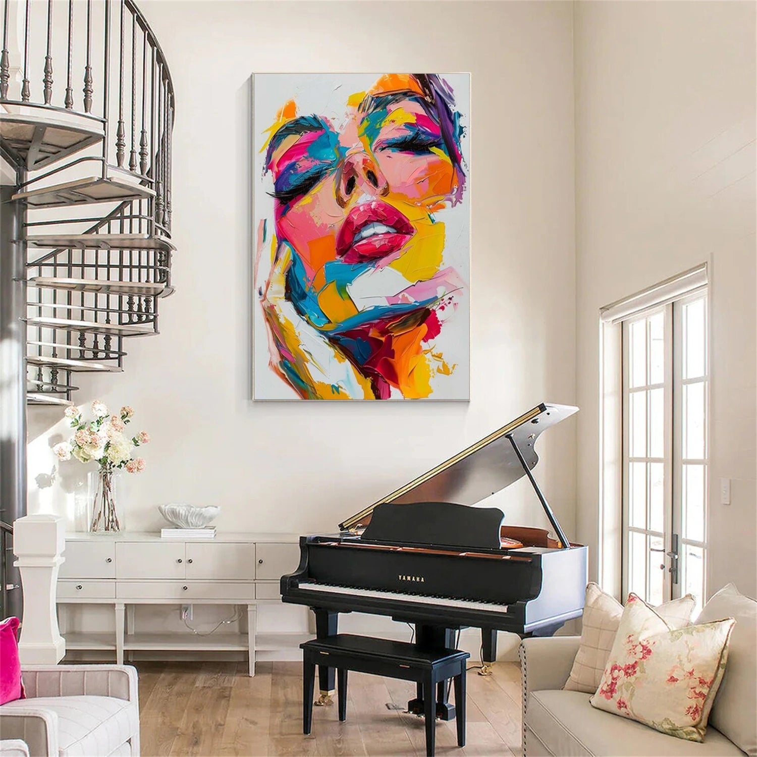 Abstract Portrait Colorful Painting #AP039