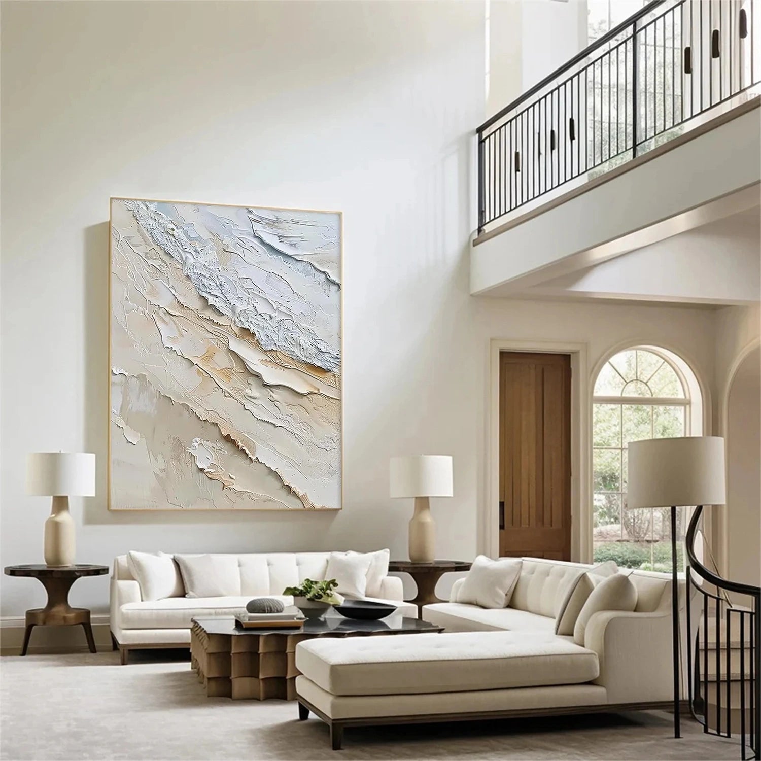 Sea & Sky Abstract Textured Wall Art #MS205