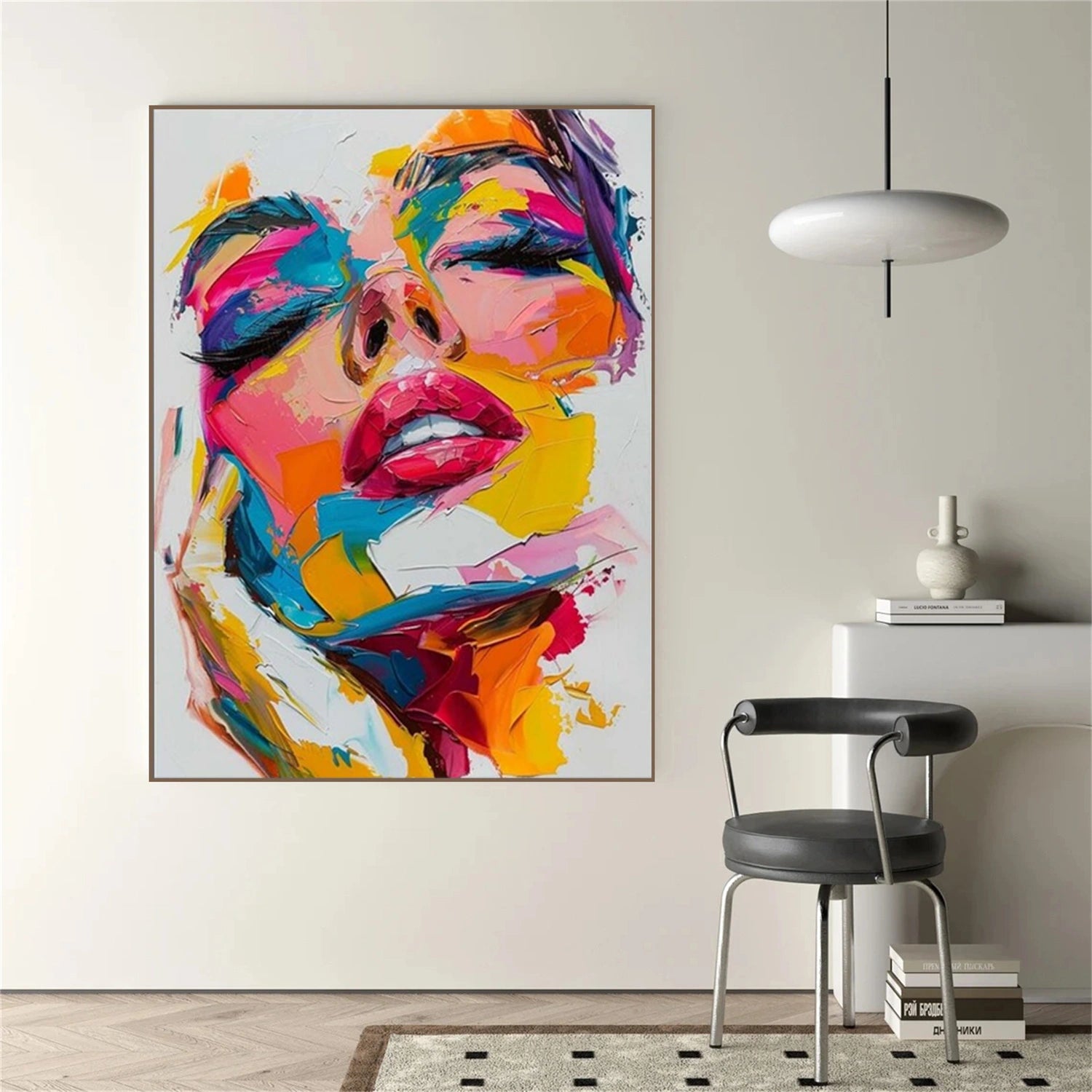 Abstract Portrait Colorful Painting #AP039