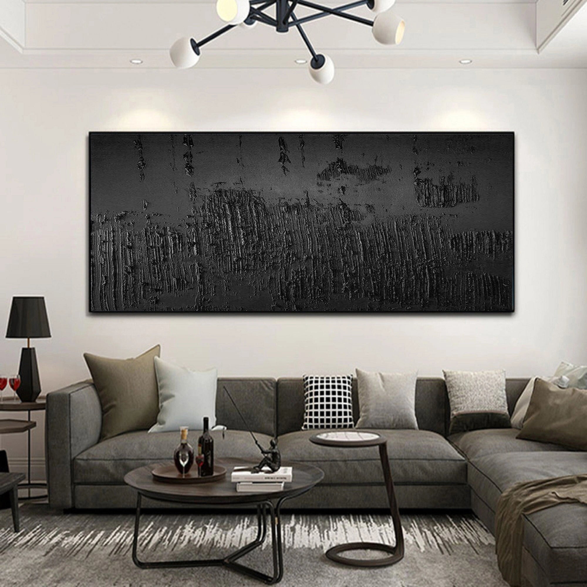 3D Textured Plaster Minimalist Painting Wall Artwork Original