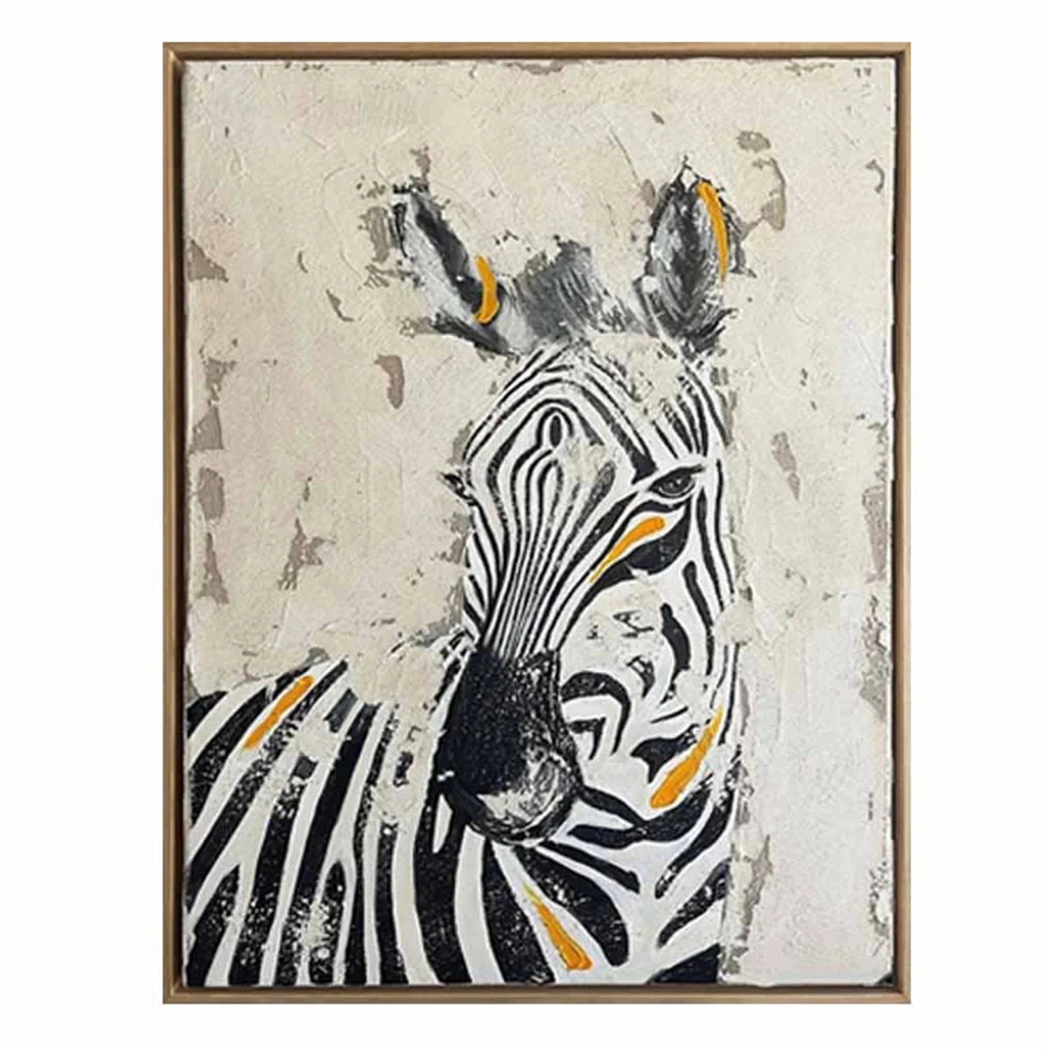 Black and White Horse Abstract Animal Wall Art #AL071