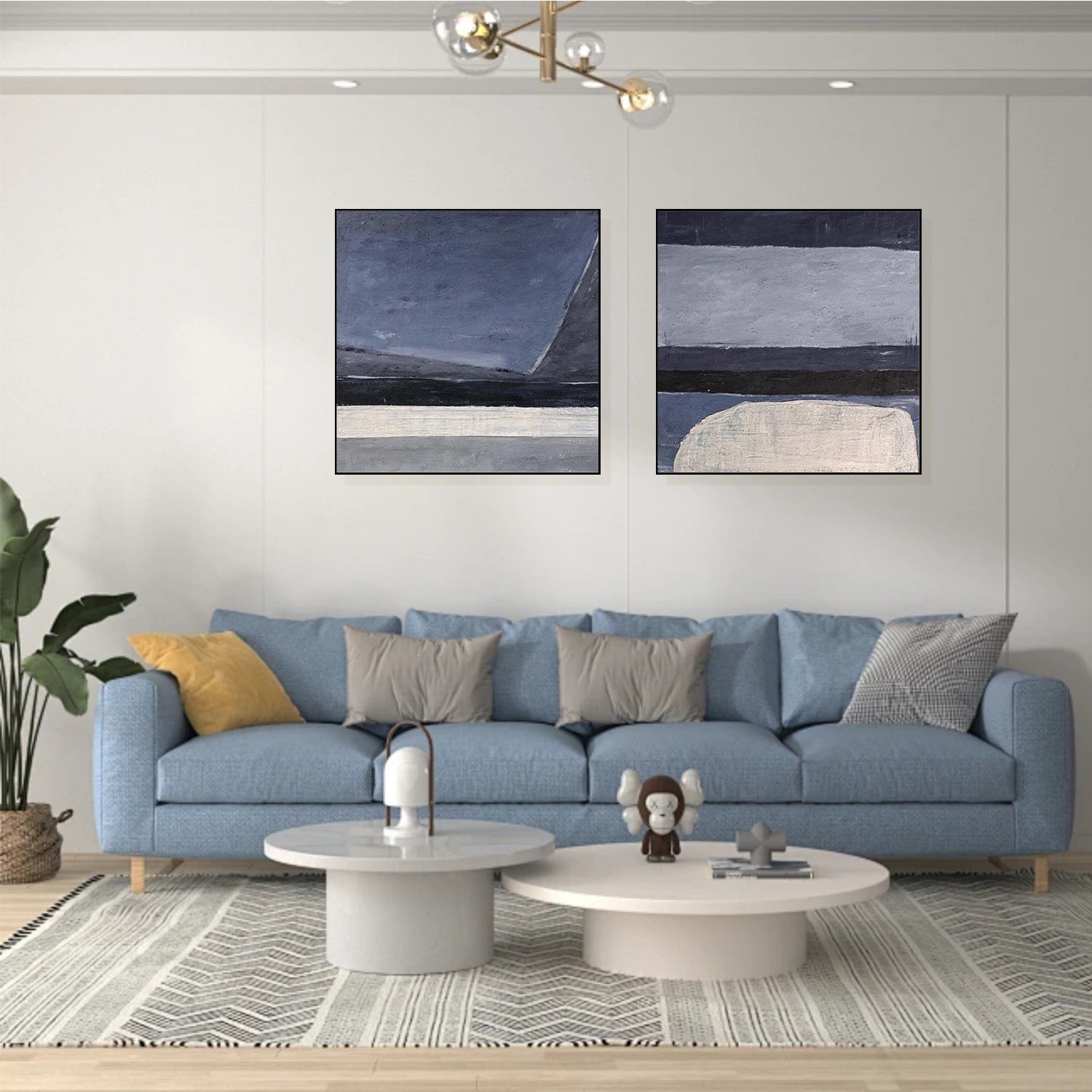 Abstract Canvas Art Set of 2 #WS634