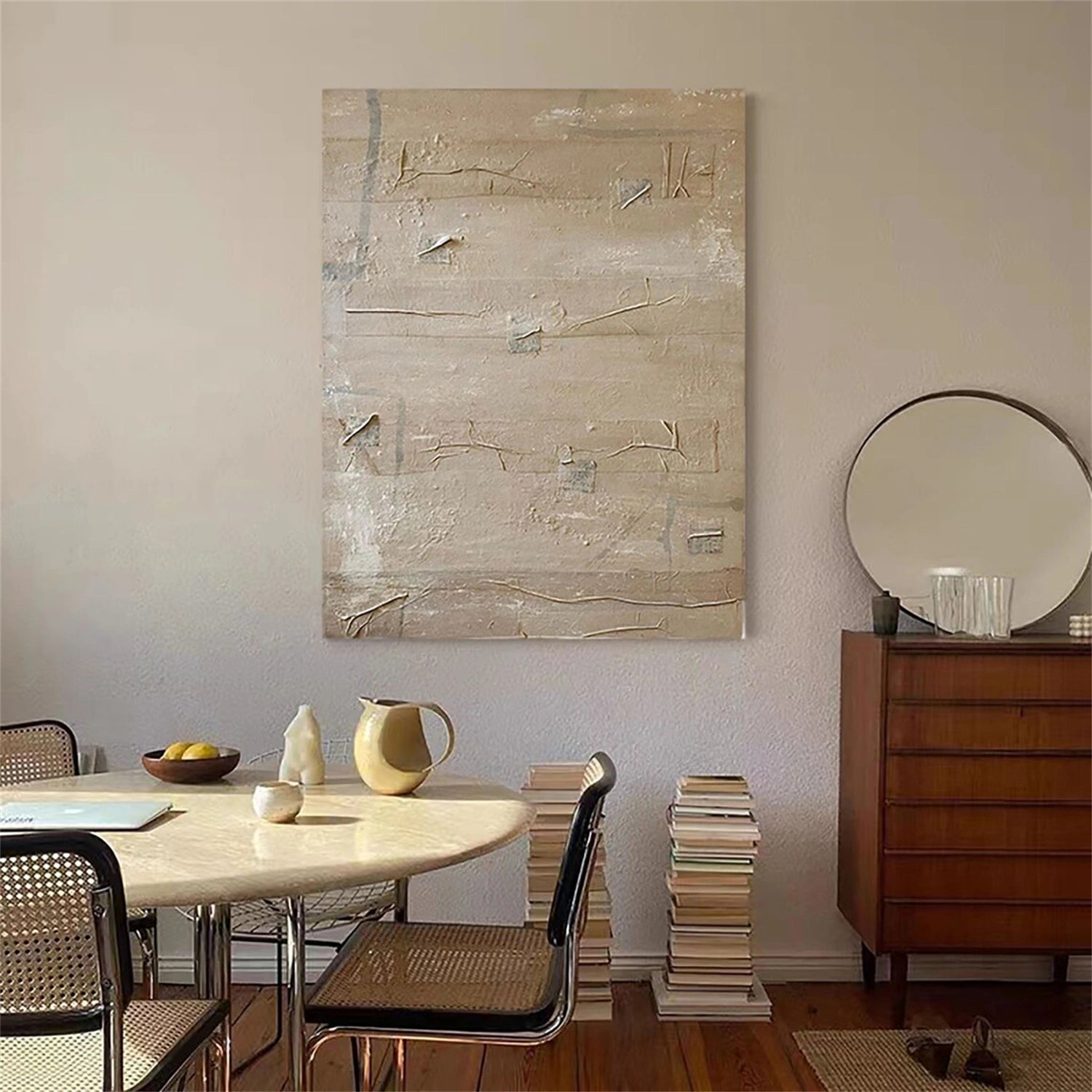 Minimalist Brown & Beige Art #MB005