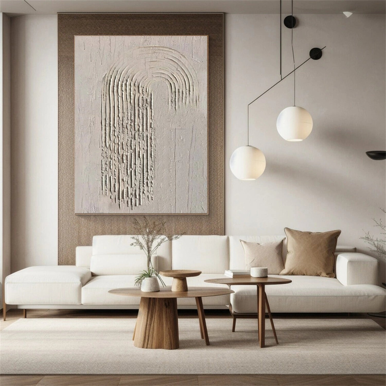 Minimalist Brown & Beige Art #MB006