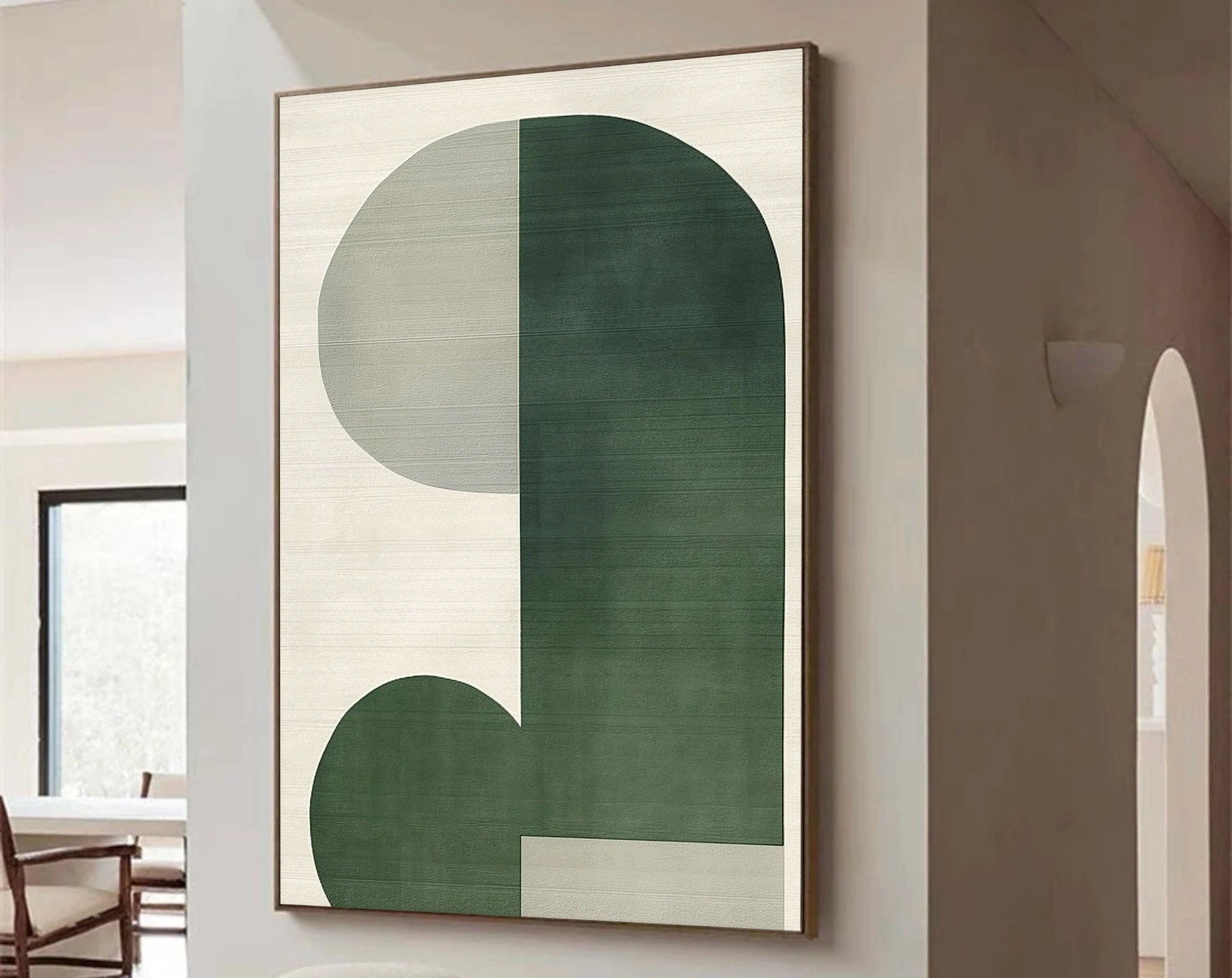 Green Abstract Art Painting #WS451