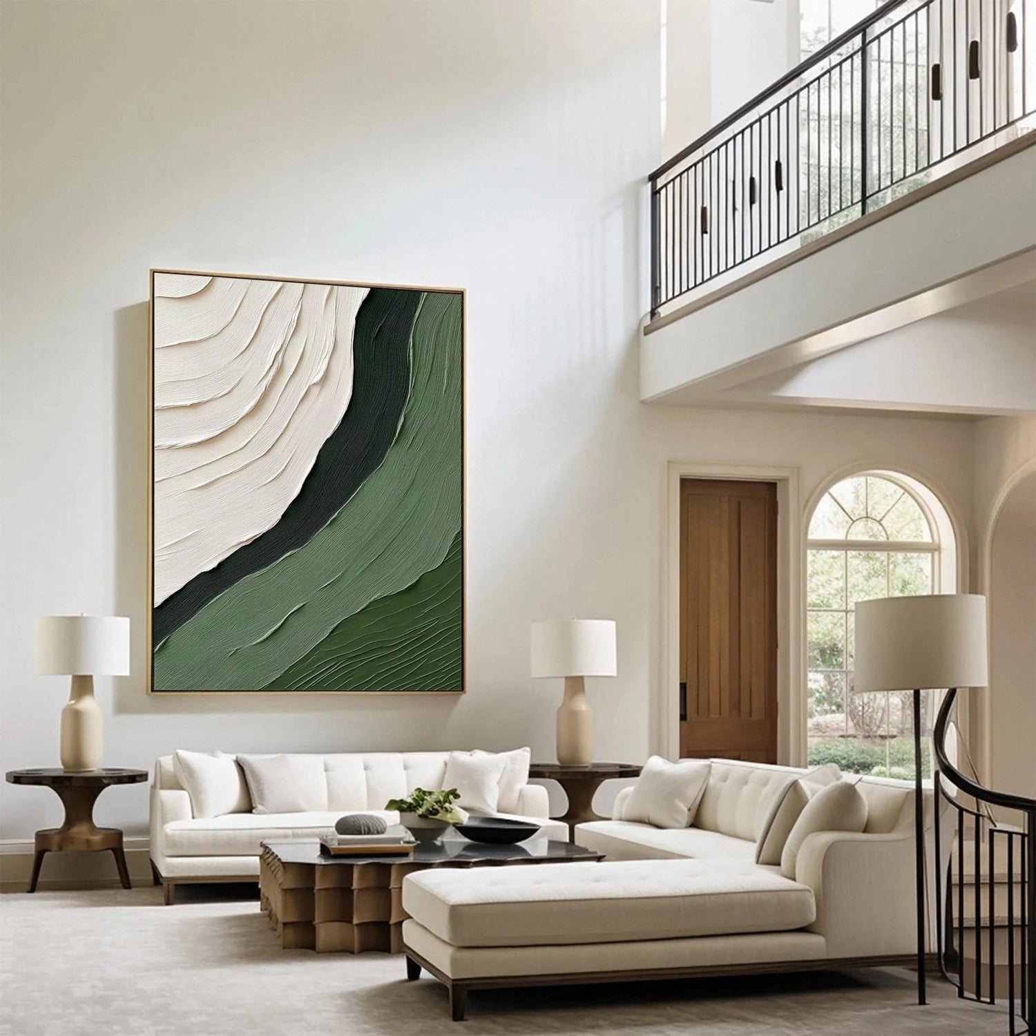 Green Minimalist Texture Art #GT044