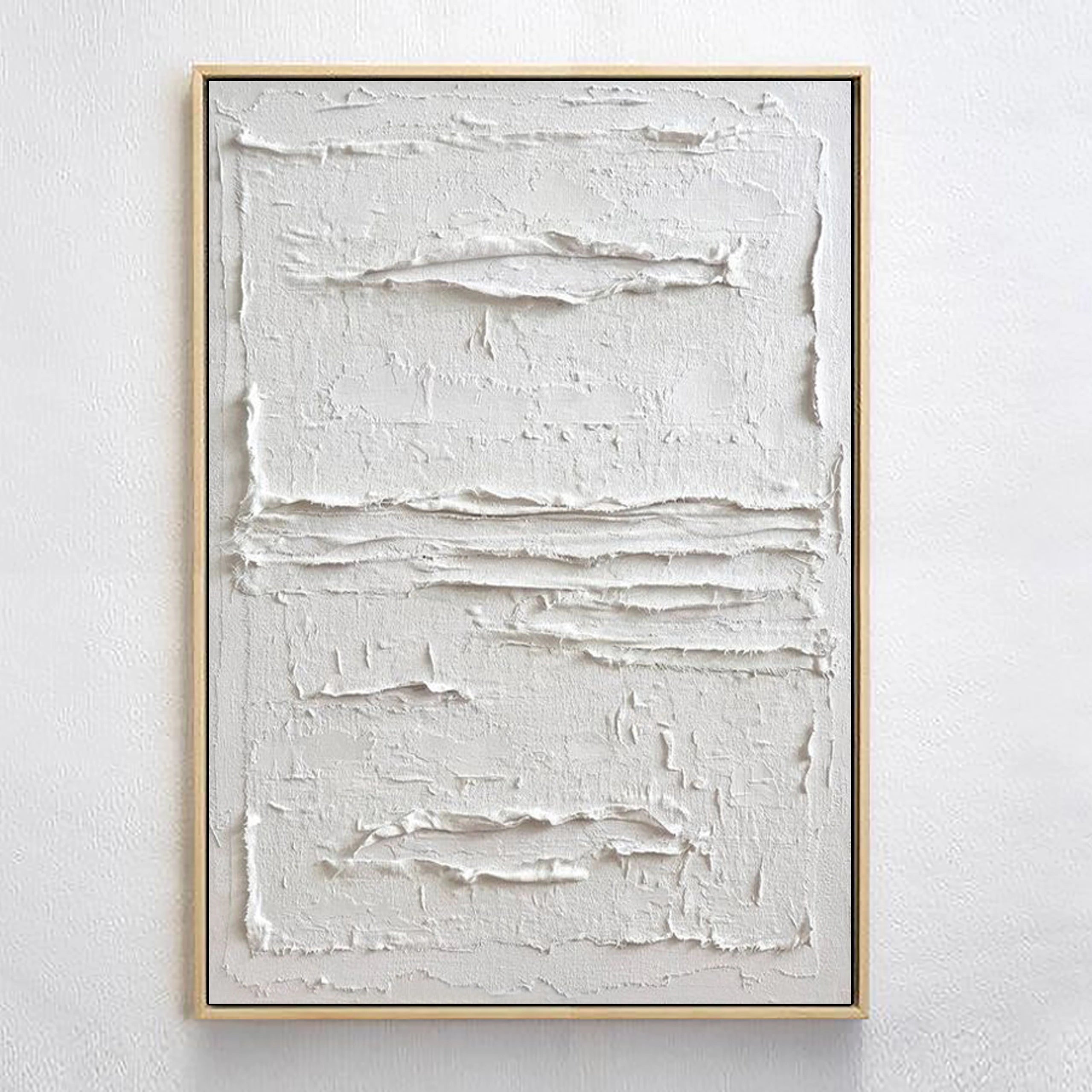 Minimalist Plaster Art Large Painting Wall Art for Room Decor