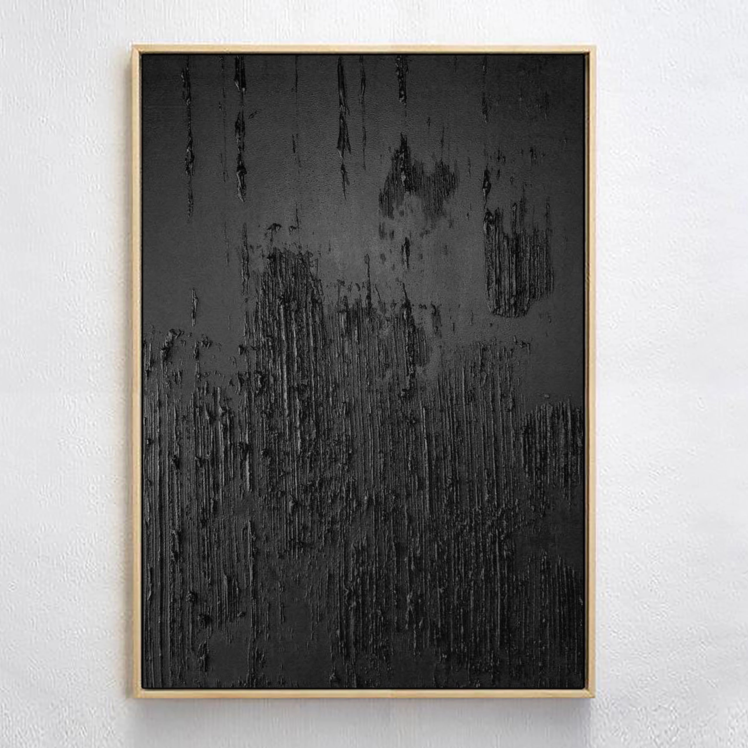 Original Plaster Textured Minimalist Painting Wall Decor by Artist
