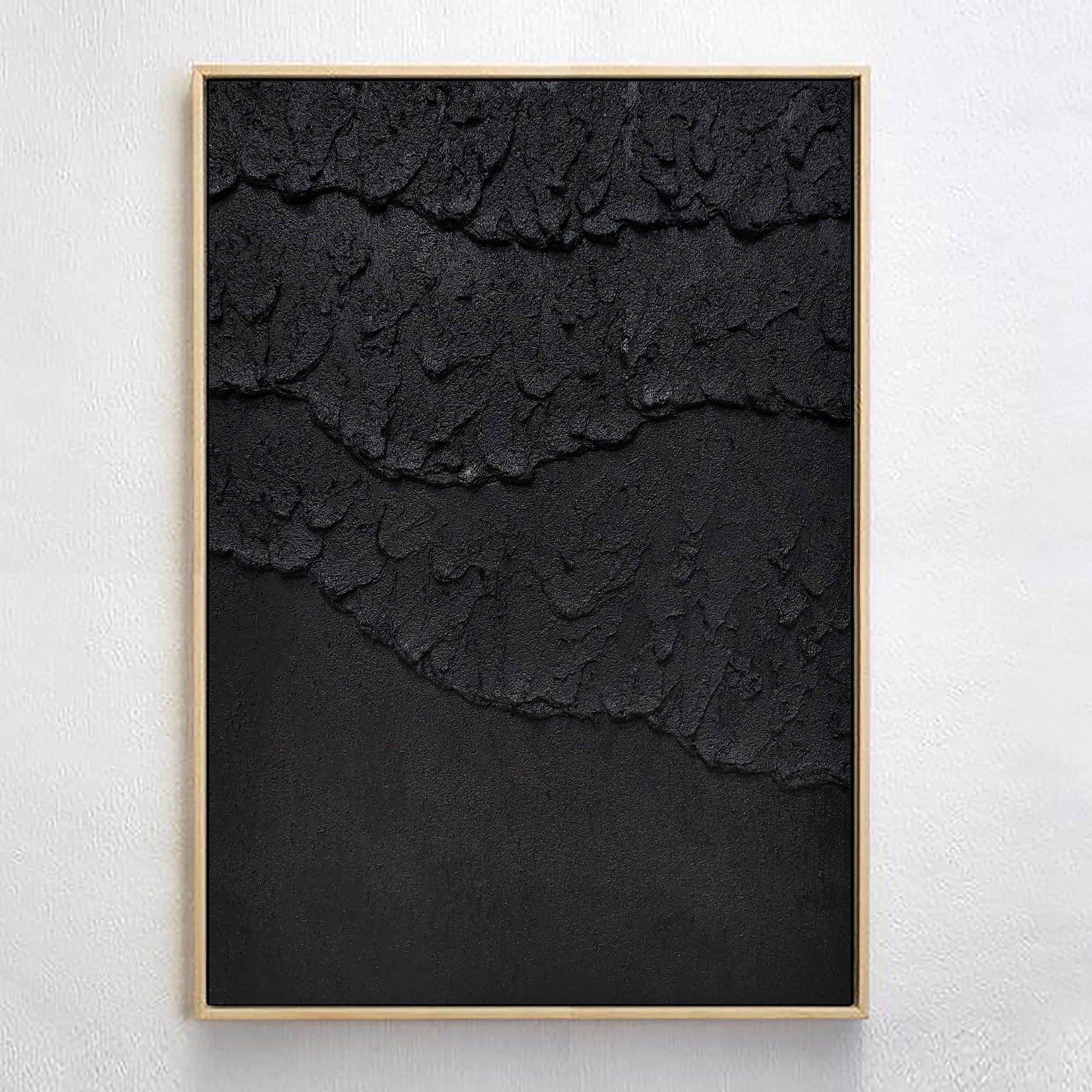 Plaster Sea Slaps Minimalist Painting Original Large Wall Decor