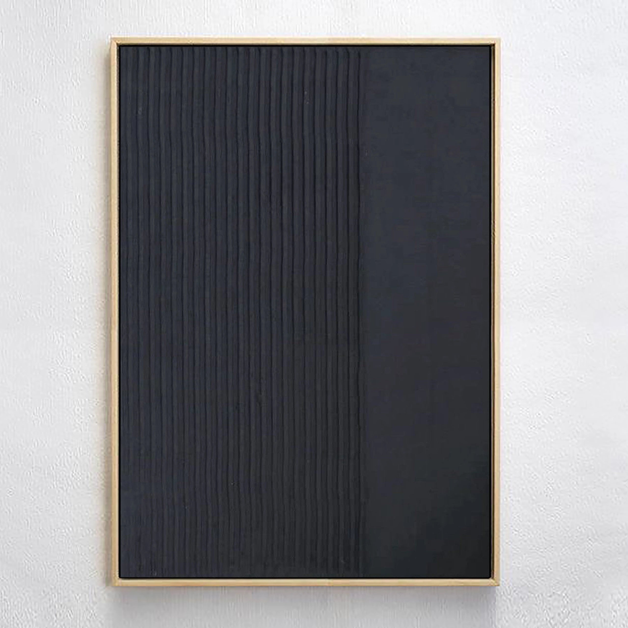 Minimalist Zen Textured Painting on Canvas for Bedroom/Living Room