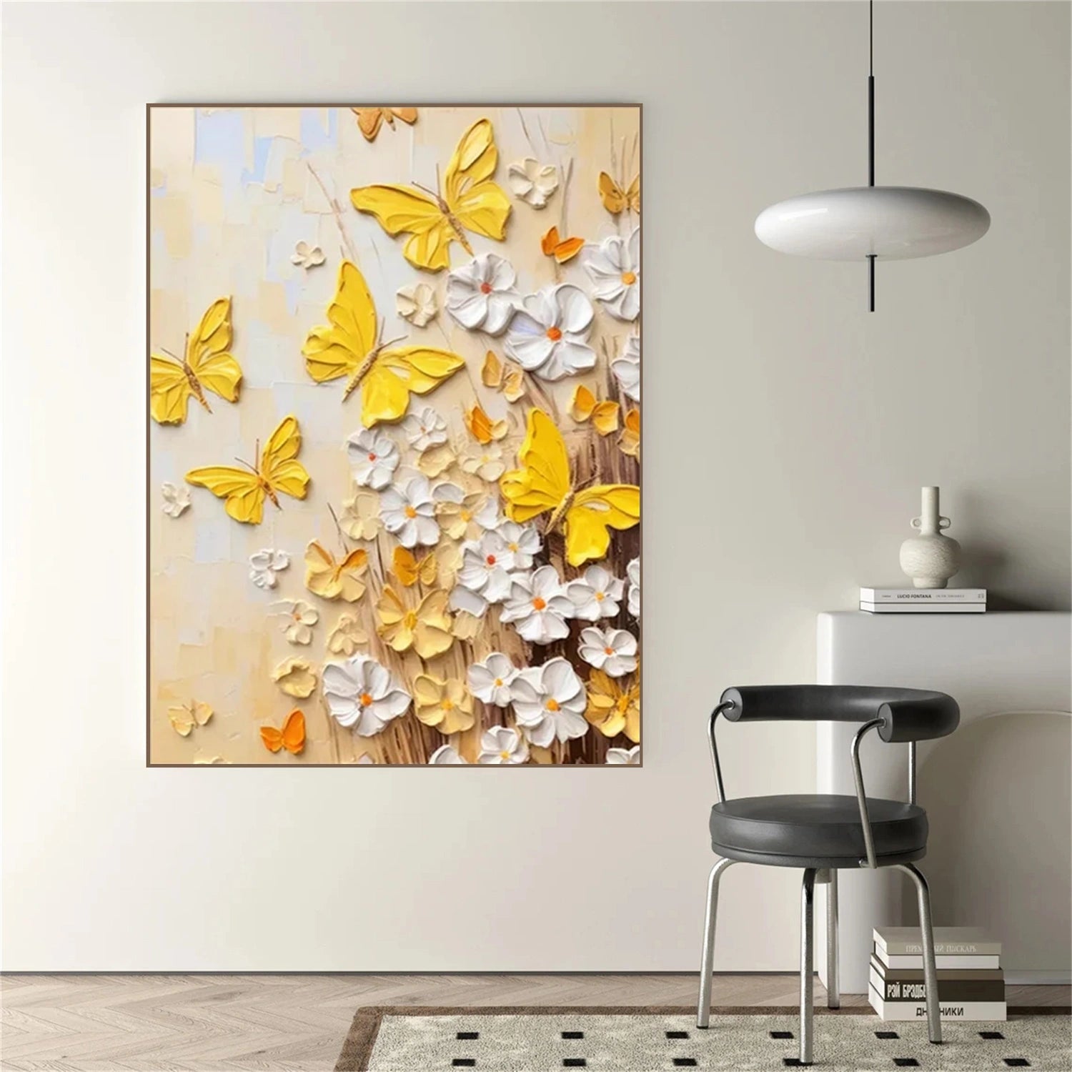 Flower & Tree Abstract Textured Wall Art #ML085