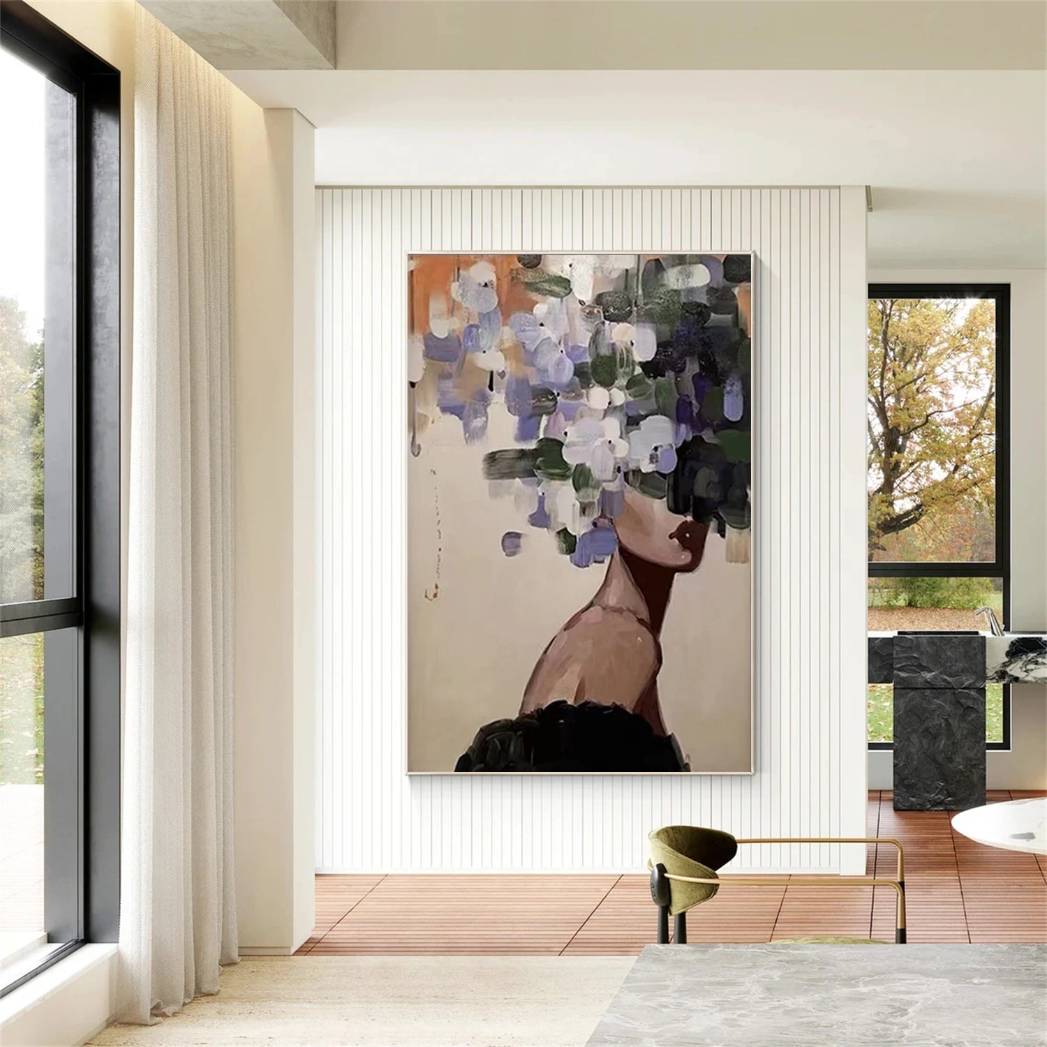 Abstract Portrait Colorful Painting #AP038