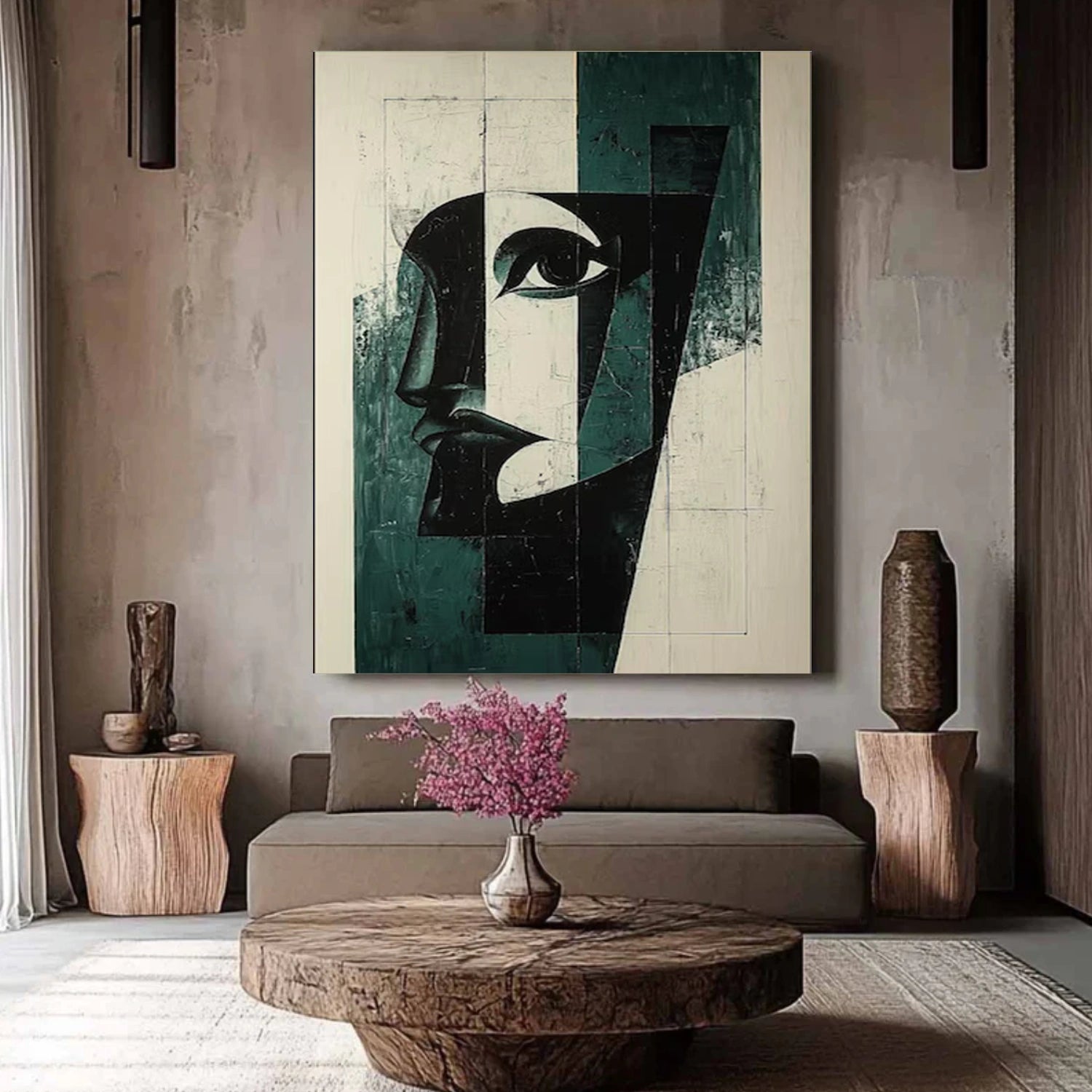 Abstract Portrait Wall Art #AP097