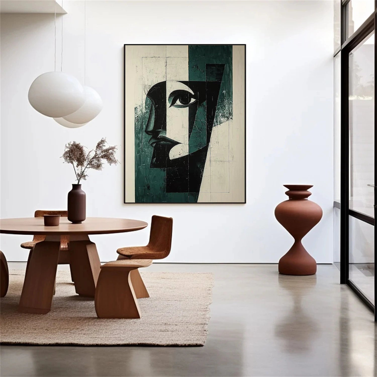 Abstract Portrait Wall Art #AP097