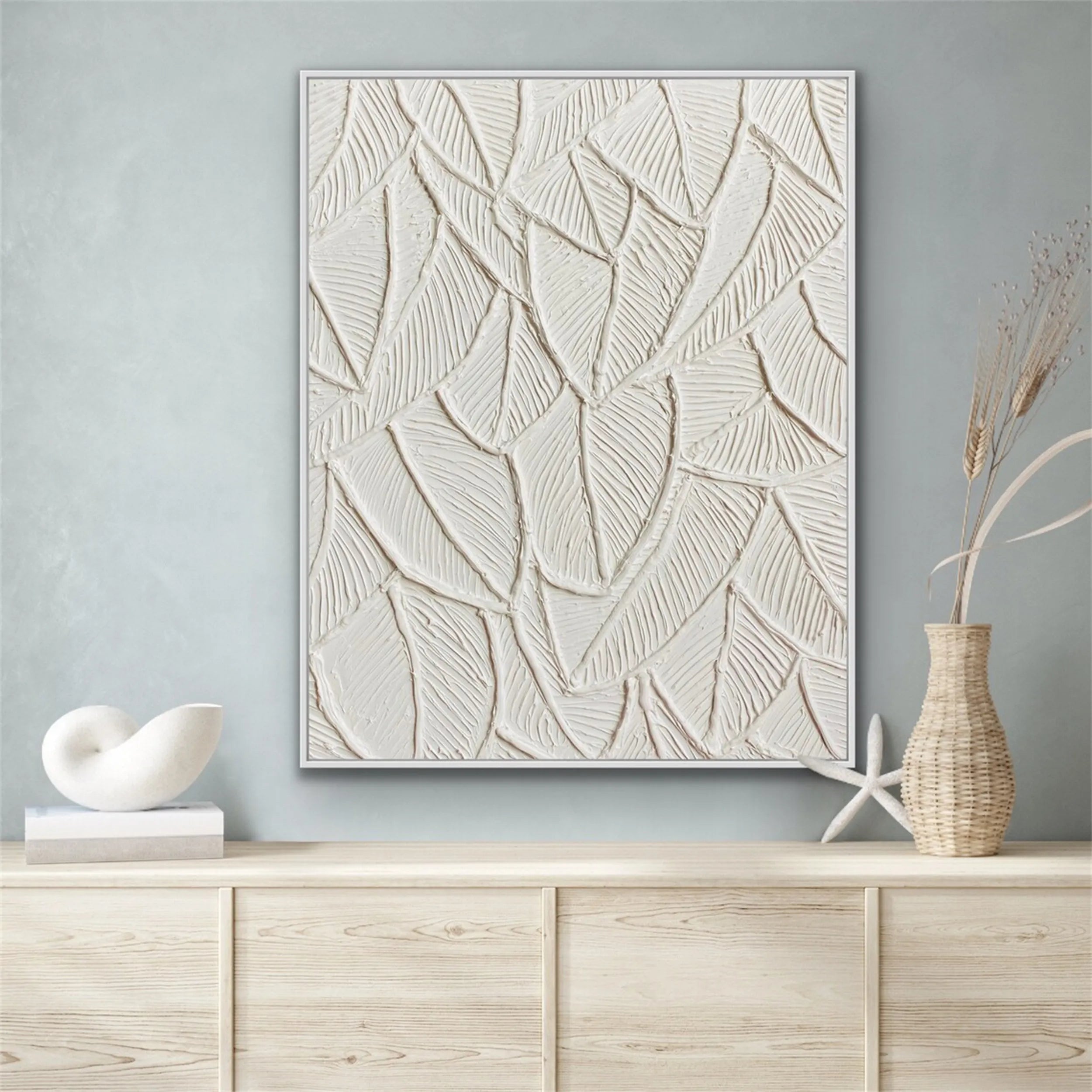 Flower & Tree Abstract Textured Wall Art #ML032
