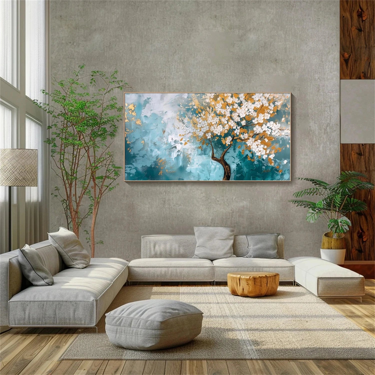 Flower & Tree Abstract Wall Art #ML186