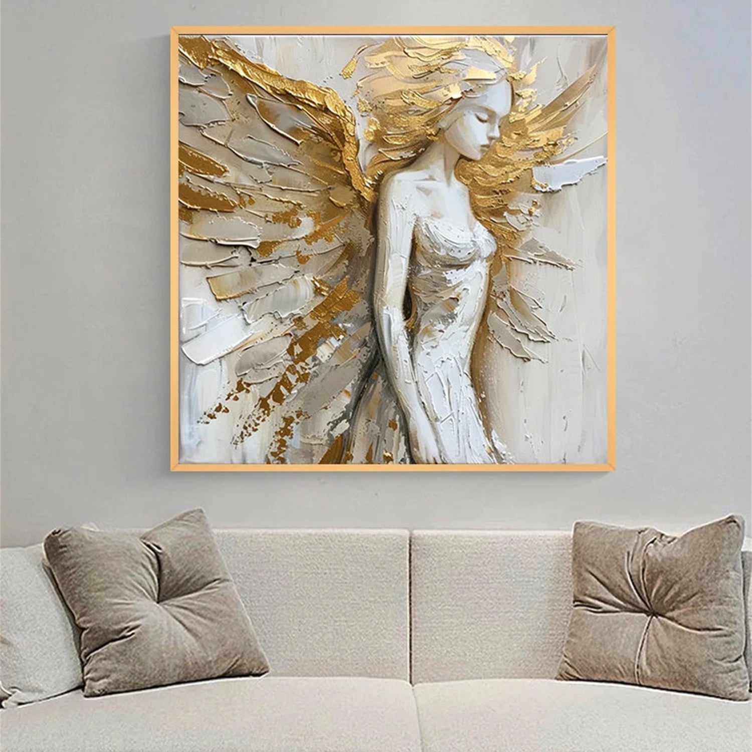 Abstract Angel Wing Textured Painting #AP018