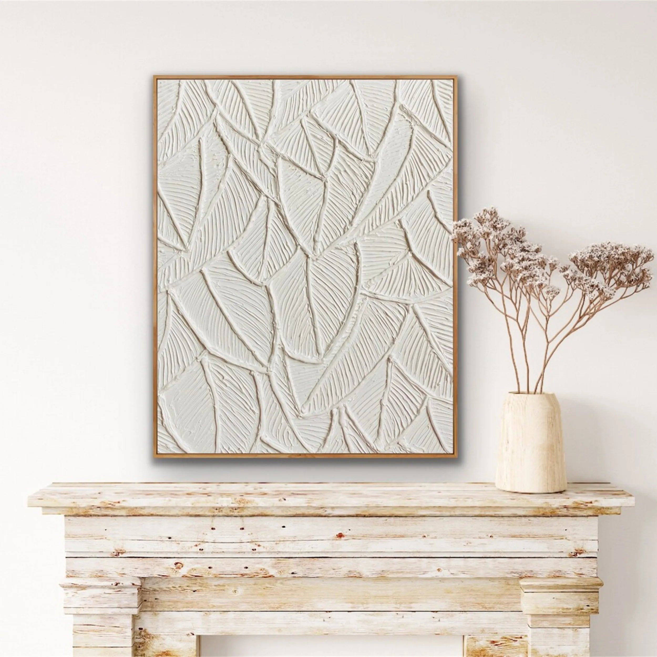 Flower & Tree Abstract Textured Wall Art #ML032