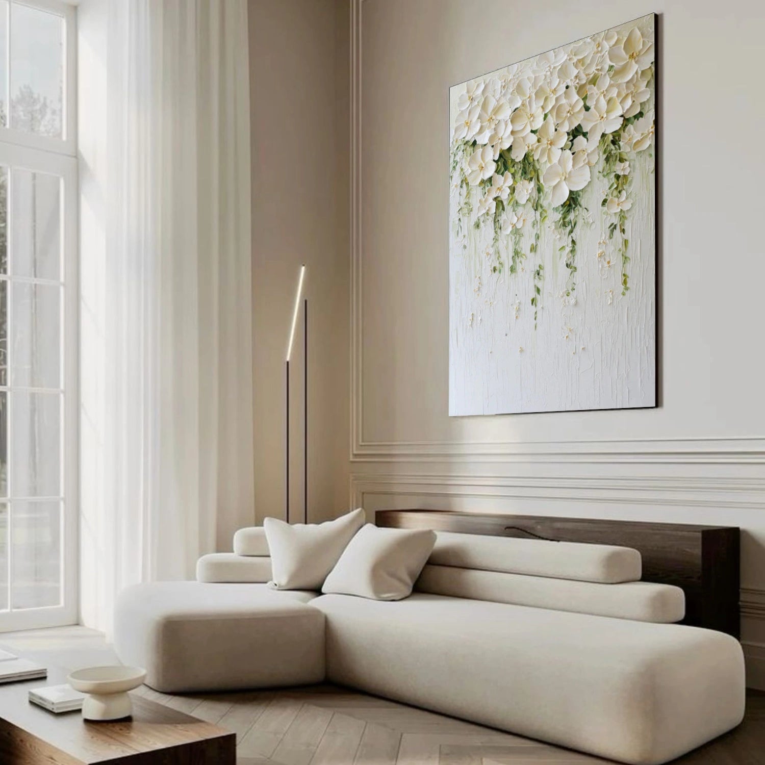 Flower & Tree Abstract Textured Wall Art #ML202