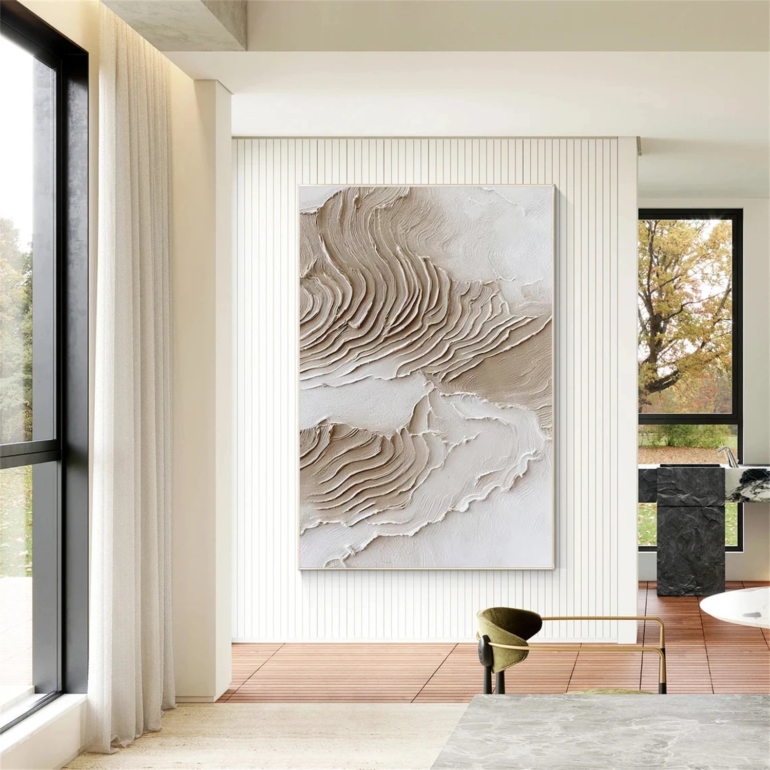 Minimalist Textured Canvas Art #MM295