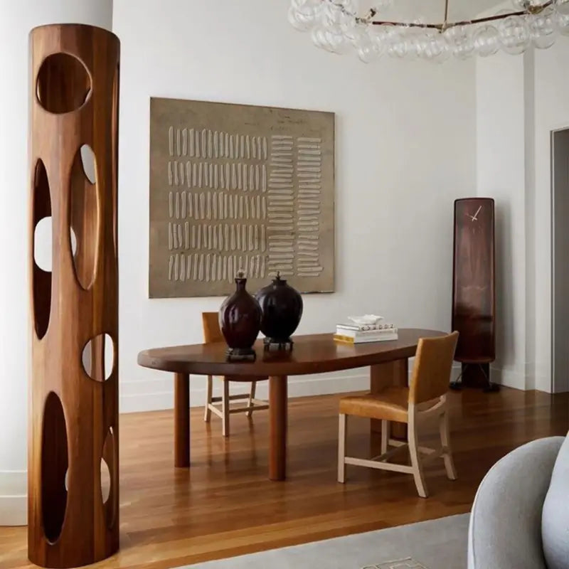 Eleanos Gallery Textured Wabi Sabi Abstract Brown Wall Art, Brown Abstract Canvas Painting