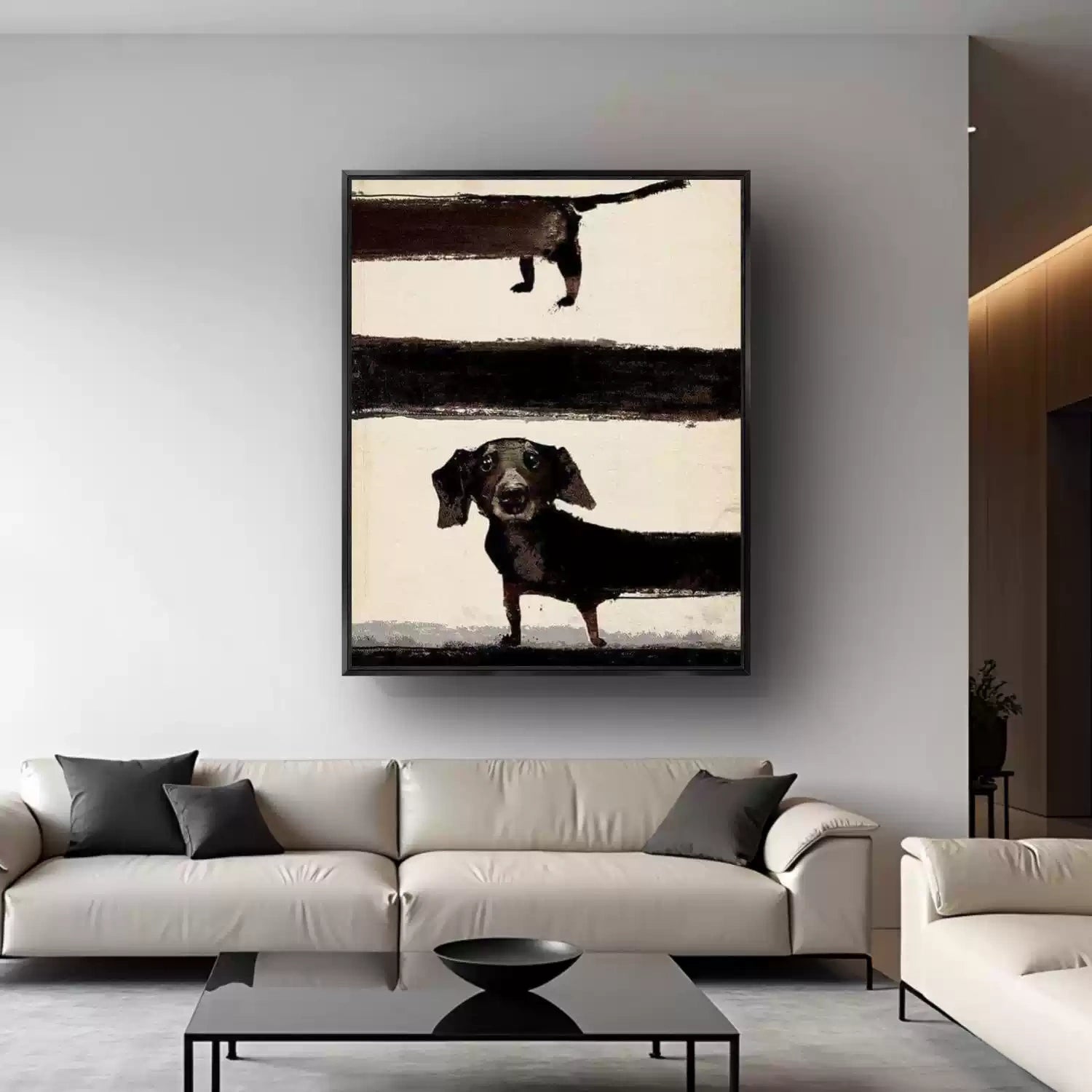 Abstract Animal Dog Wall Art #AL102
