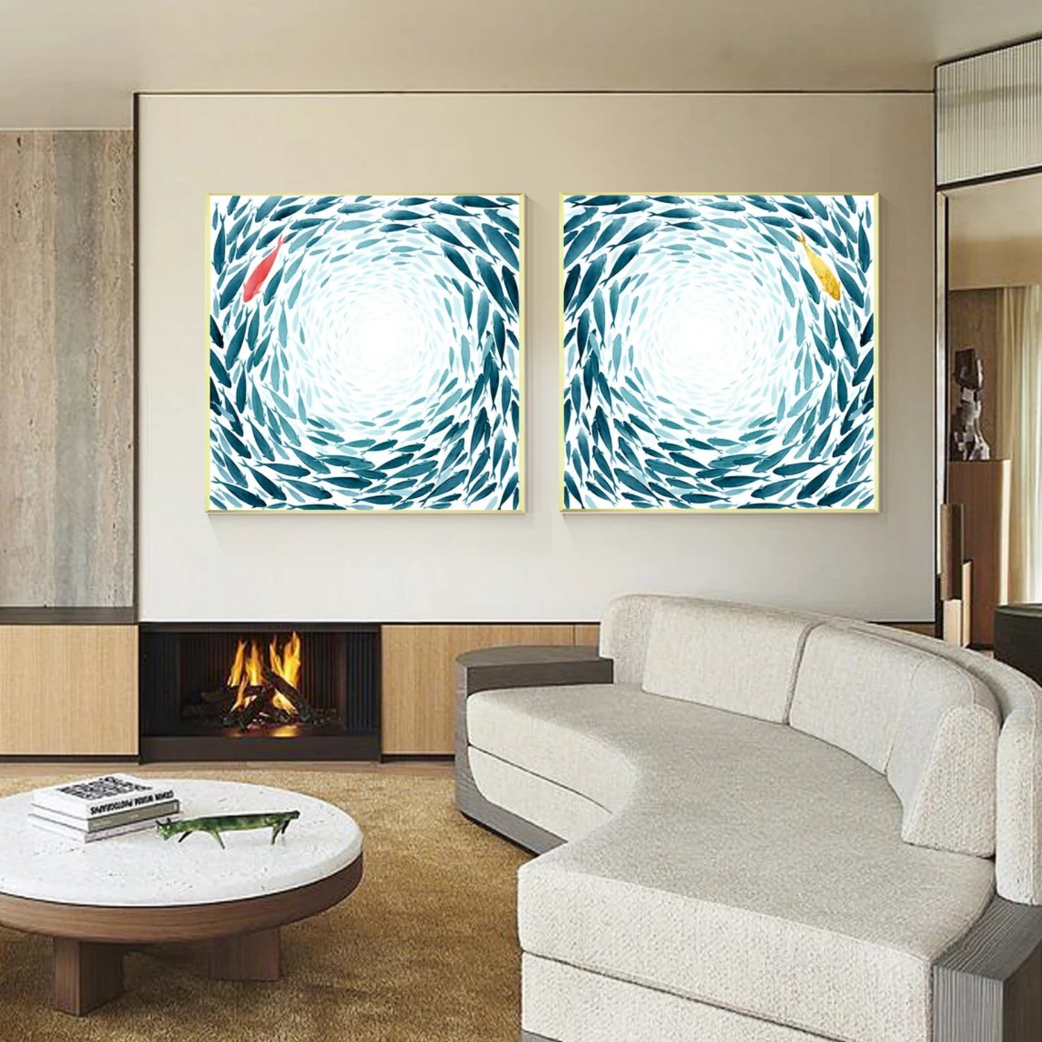 Abstract Canvas Art Set of 2 #WS636