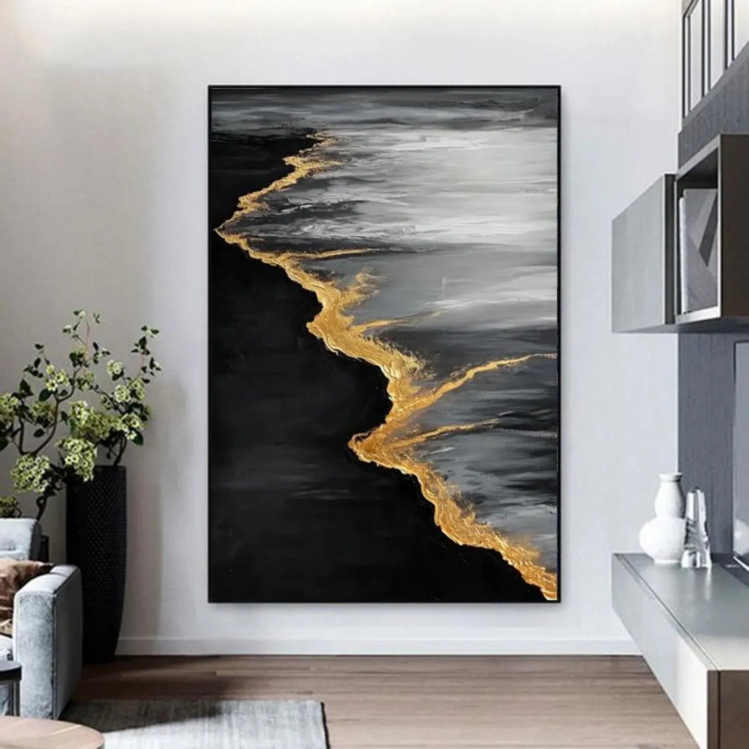 Hi-STANDARD　TM paint CANVAS Textured Abstract Canvas Art #WS604