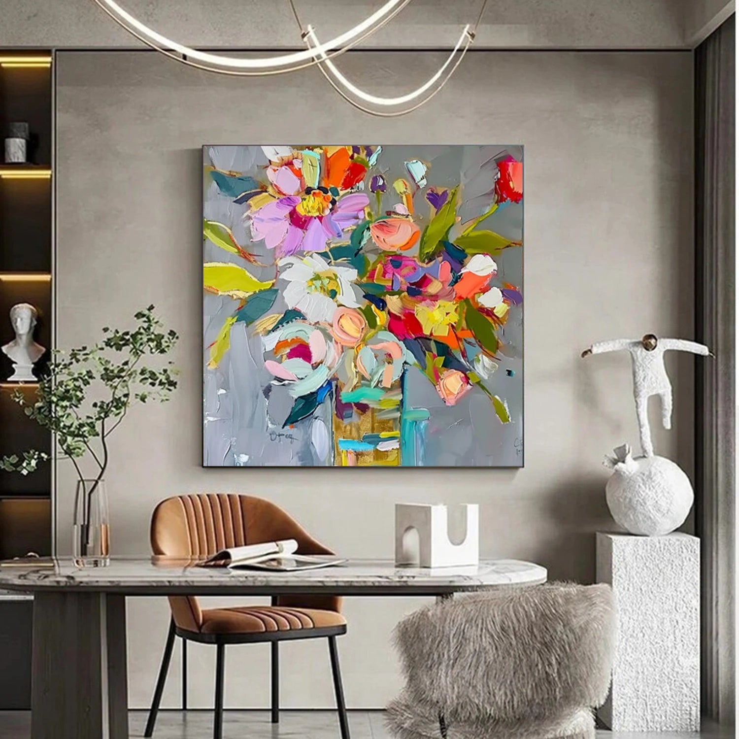 Flower & Tree Abstract Wall Art #ML193