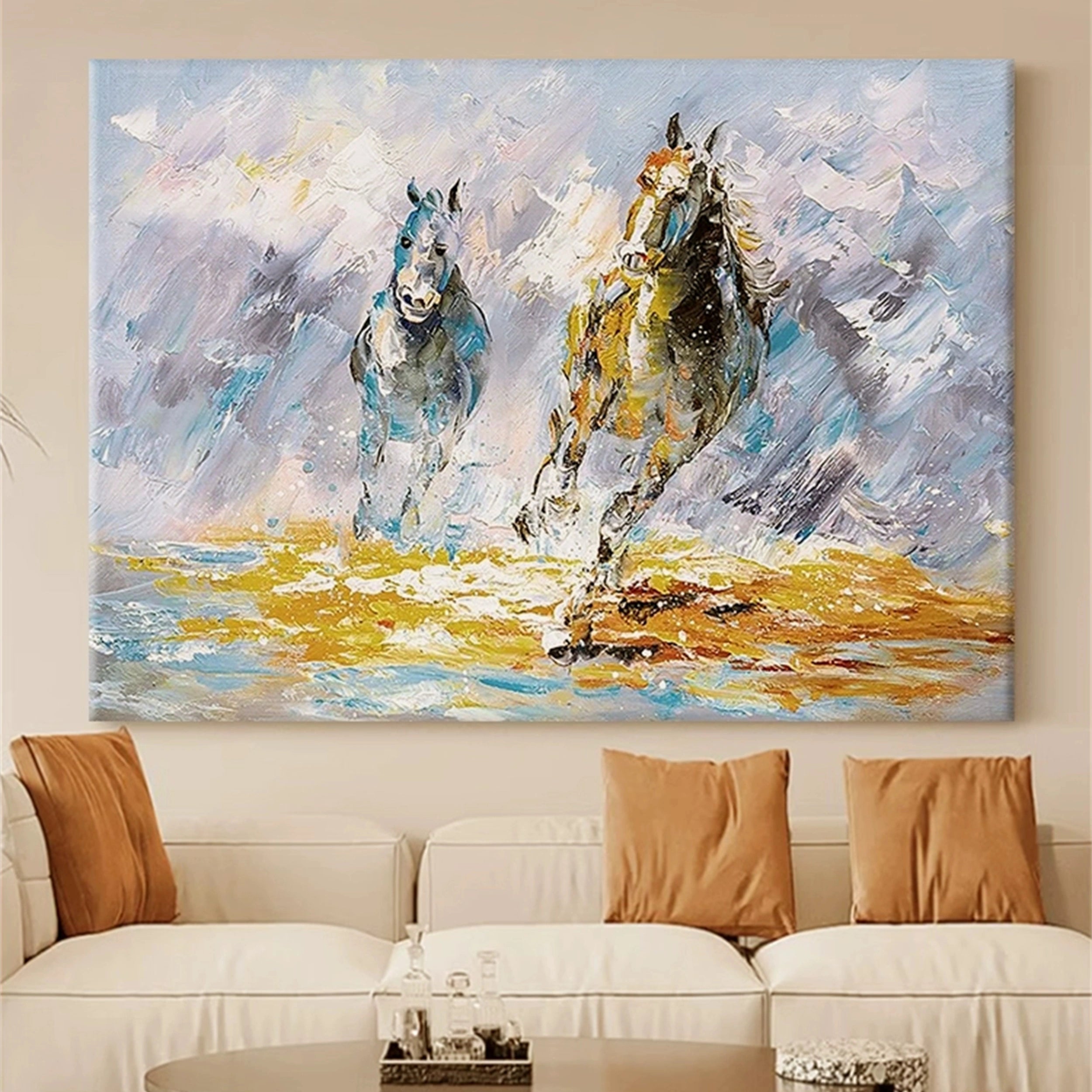 Colorful Horse Abstract Animal Wall Art #AL010