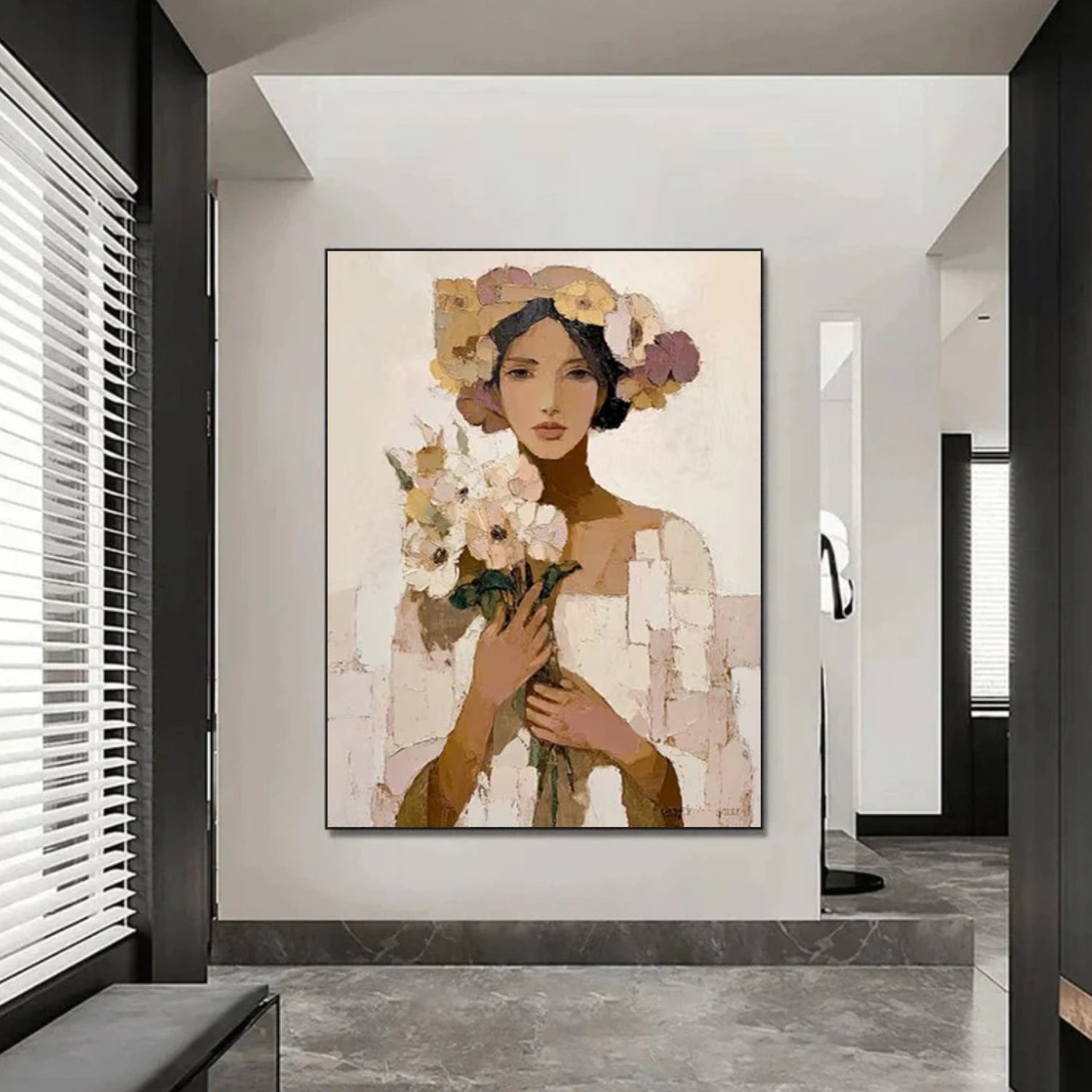 Abstract Portrait Wall Art #AP095