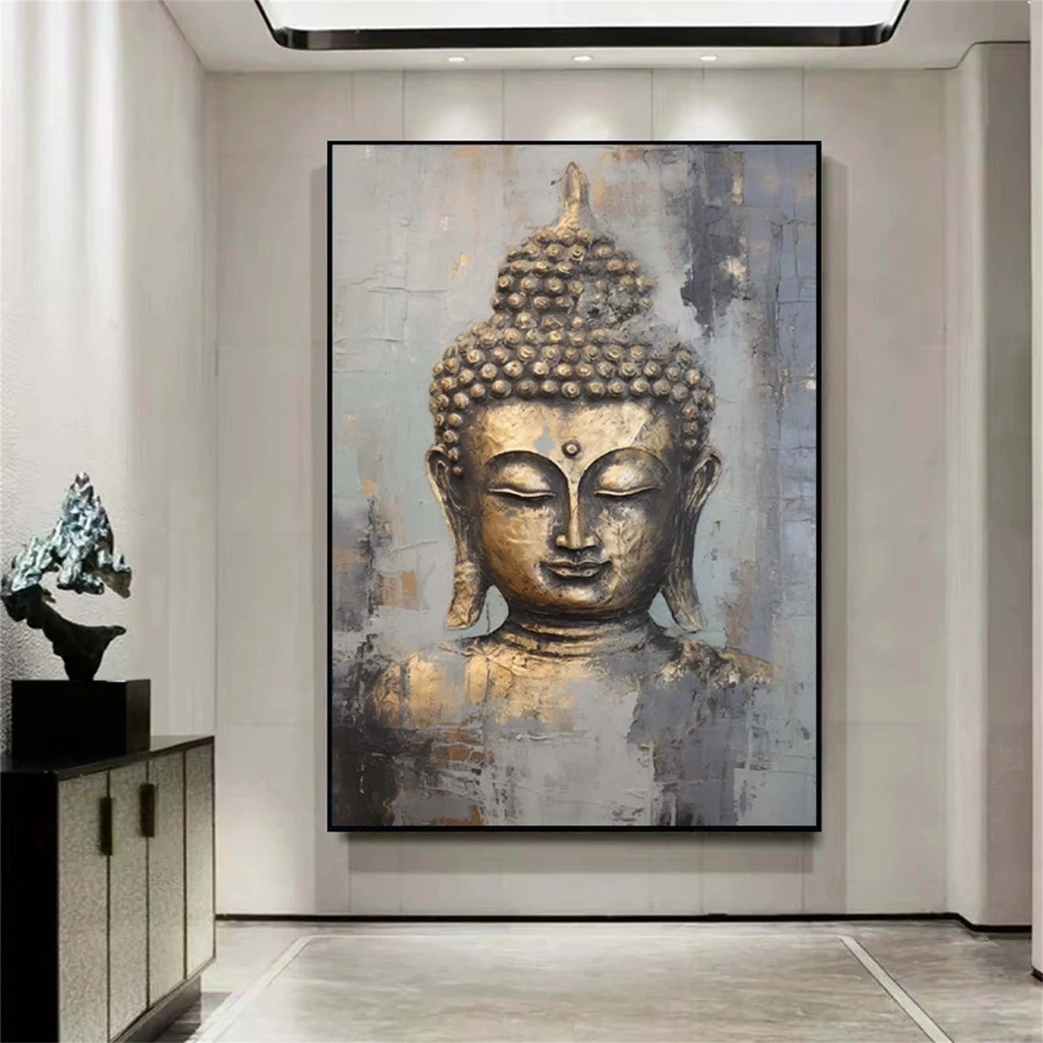 Abstract Buddha Portrait Painting #AP021