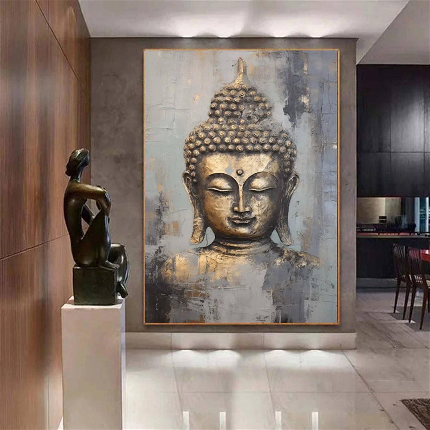 Abstract Buddha Portrait Painting #AP021