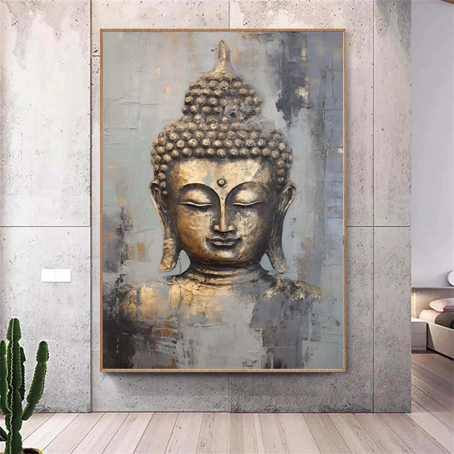 Abstract Buddha Portrait Painting #AP021