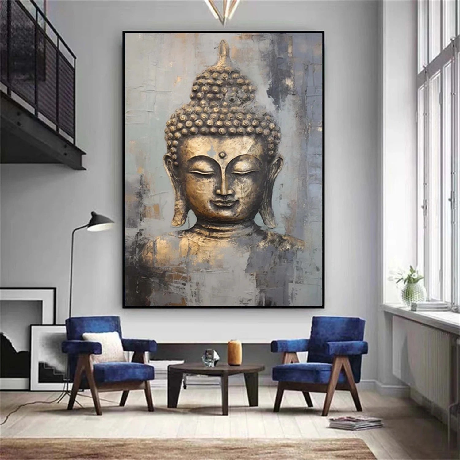 Abstract Buddha Portrait Painting #AP021