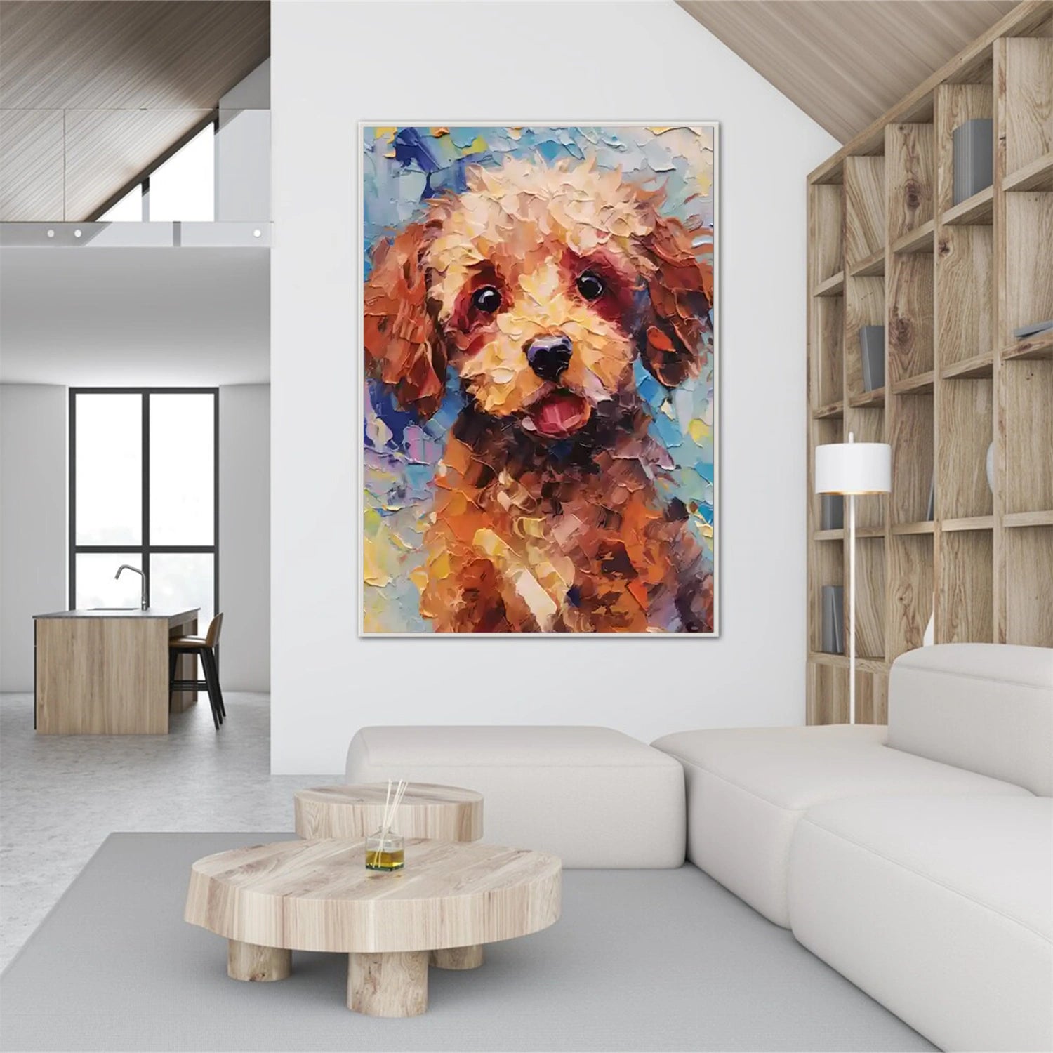 Abstract Animal Dog Wall Art #AL116