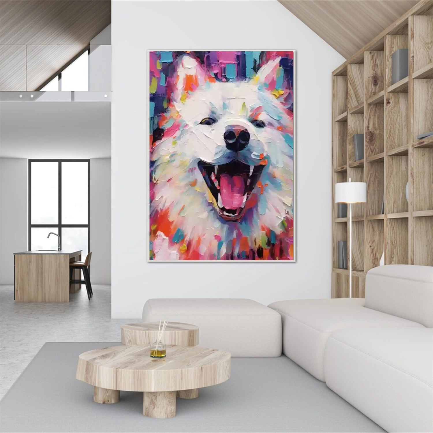 Abstract Animal Dog Wall Art #AL114