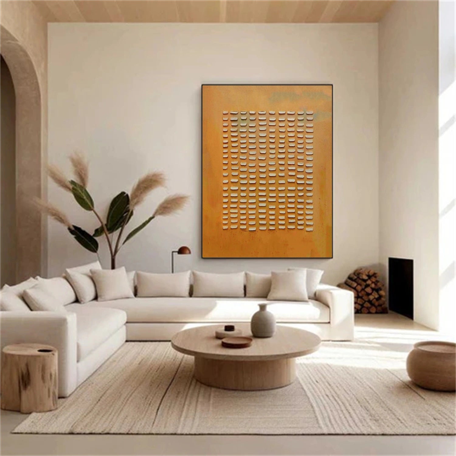 Wabi Sabi Textured Canvas Art #WS919