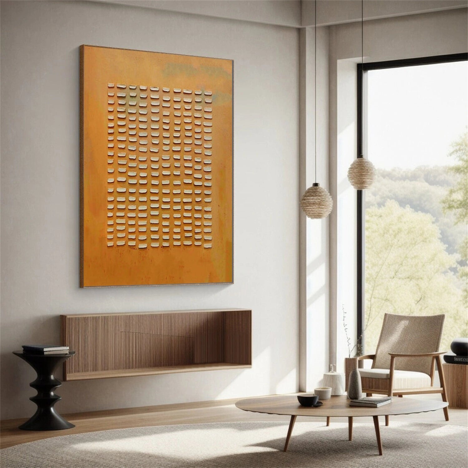 Wabi Sabi Textured Canvas Art #WS919