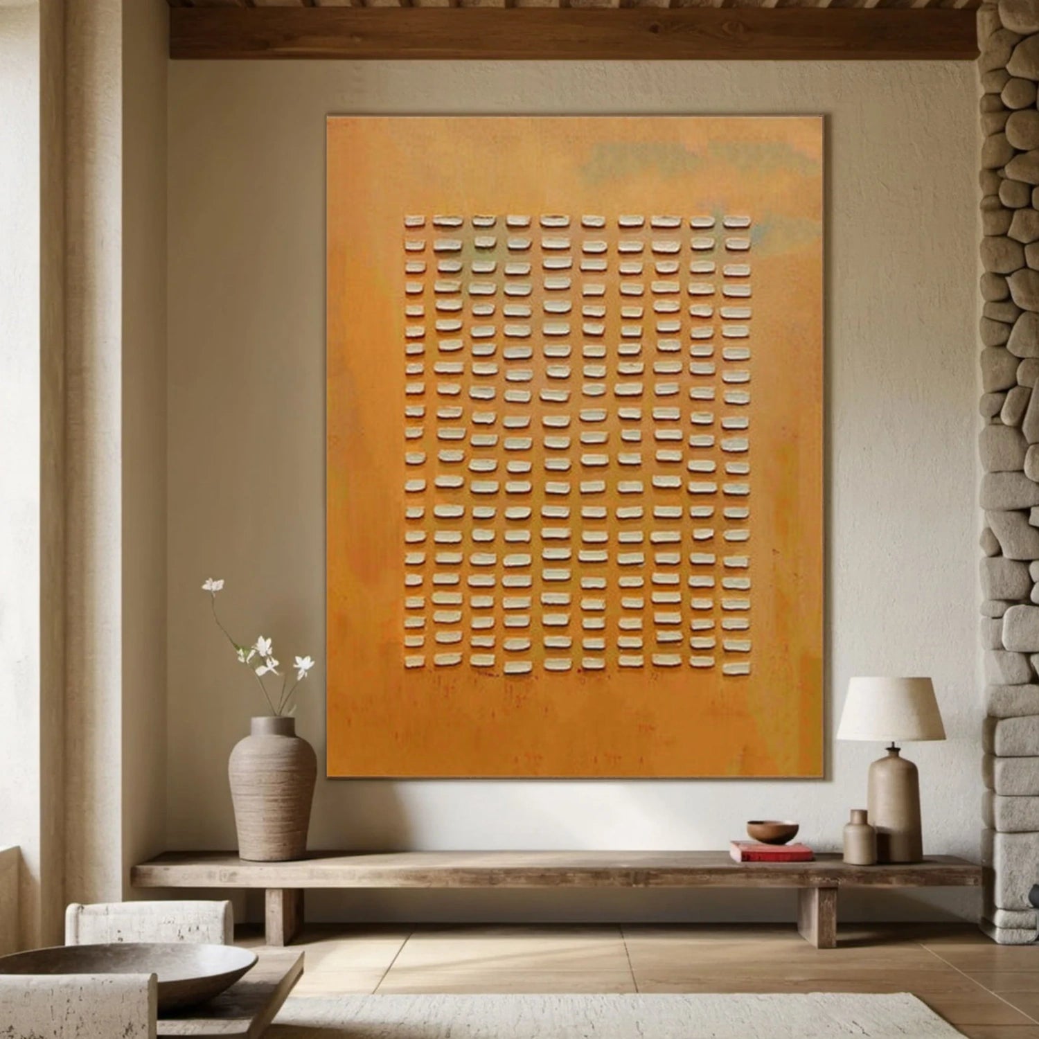 Wabi Sabi Textured Canvas Art #WS919